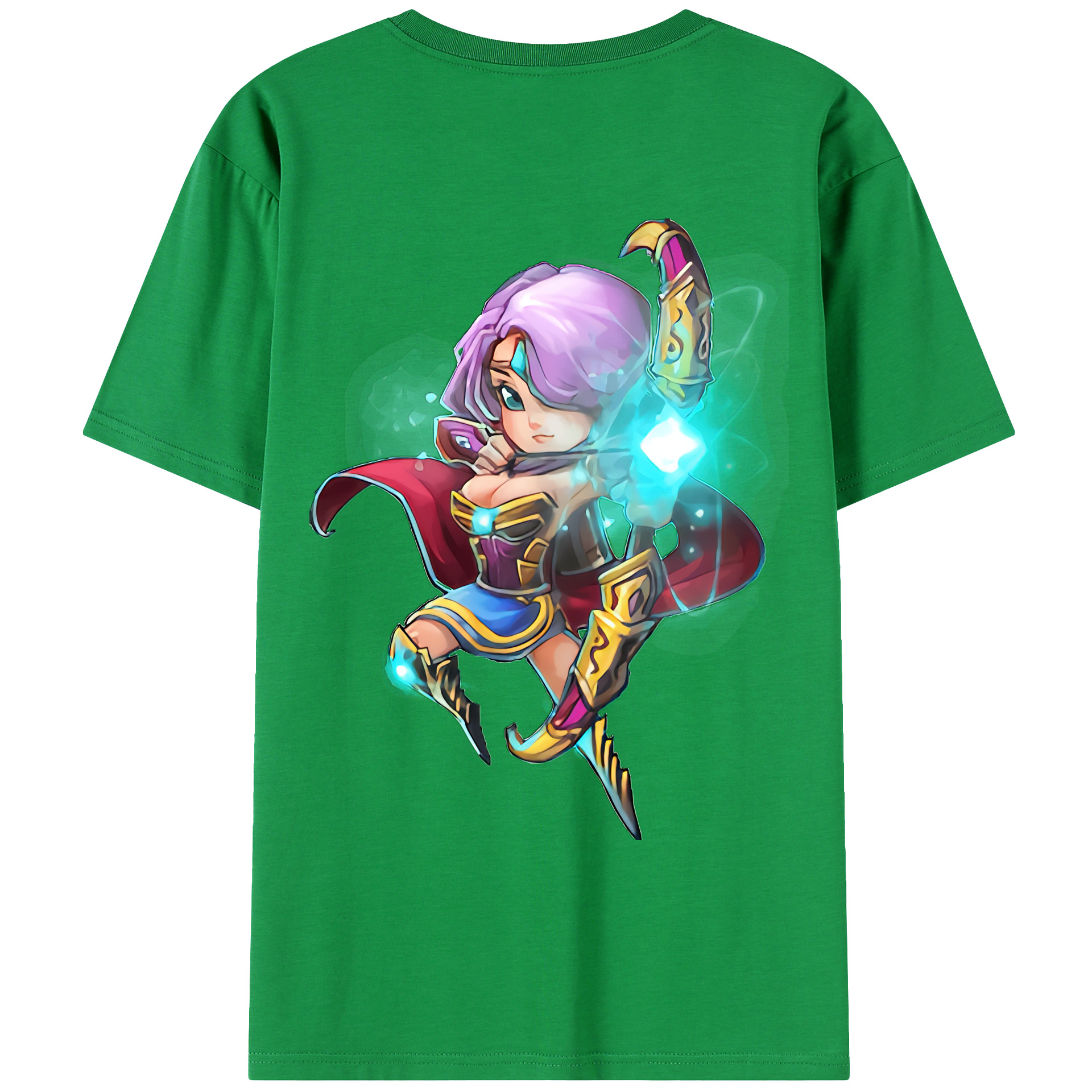 （画像用） リーグ・オブ・レジェンド League of Legends LOL 綿100％ メンズ半袖Tシャツ（バックプリント） 通気性