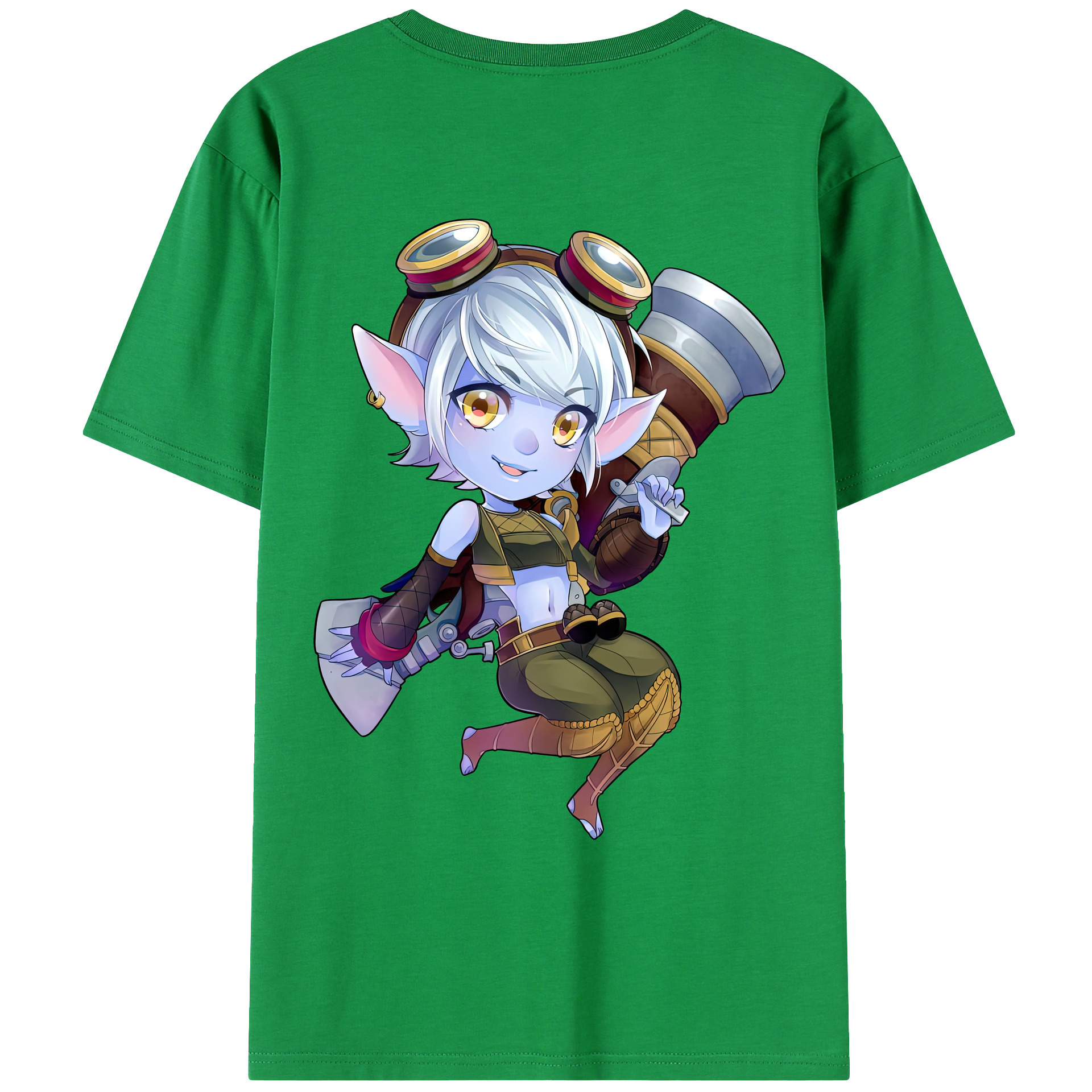 （画像用） リーグ・オブ・レジェンド League of Legends LOL 綿100％ メンズ半袖Tシャツ（バックプリント） 通気性