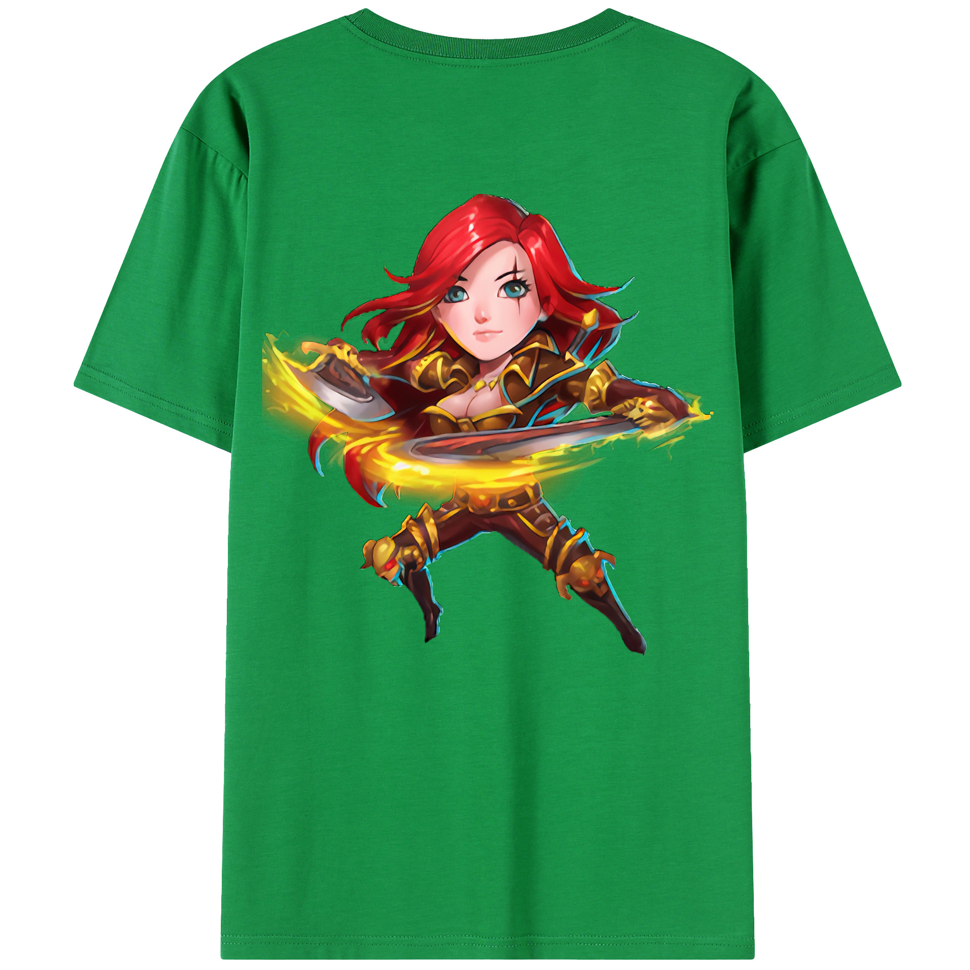 （画像用） リーグ・オブ・レジェンド League of Legends LOL 綿100％ メンズ半袖Tシャツ（バックプリント） 通気性