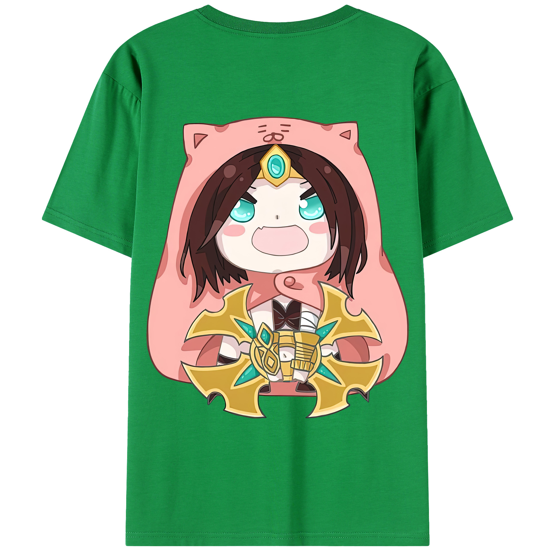 （画像用） リーグ・オブ・レジェンド League of Legends LOL 綿100％ メンズ半袖Tシャツ（バックプリント） 通気性