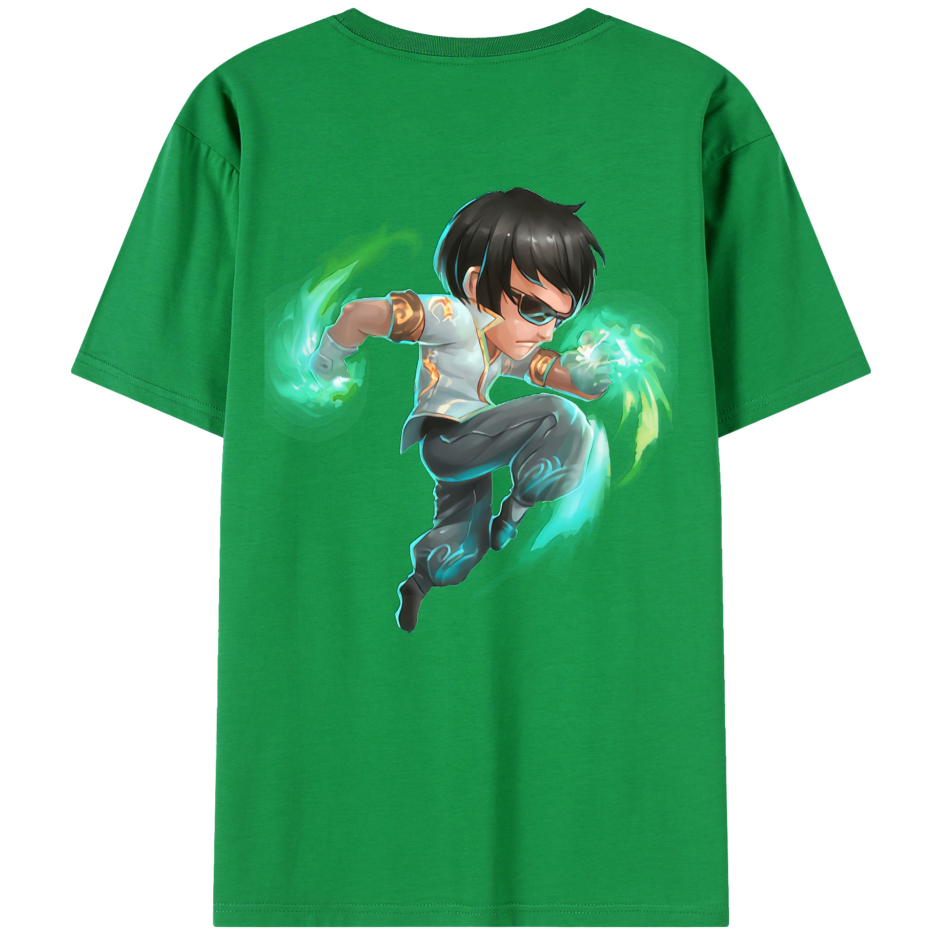 （画像用） リーグ・オブ・レジェンド League of Legends LOL 綿100％ メンズ半袖Tシャツ（バックプリント） 通気性
