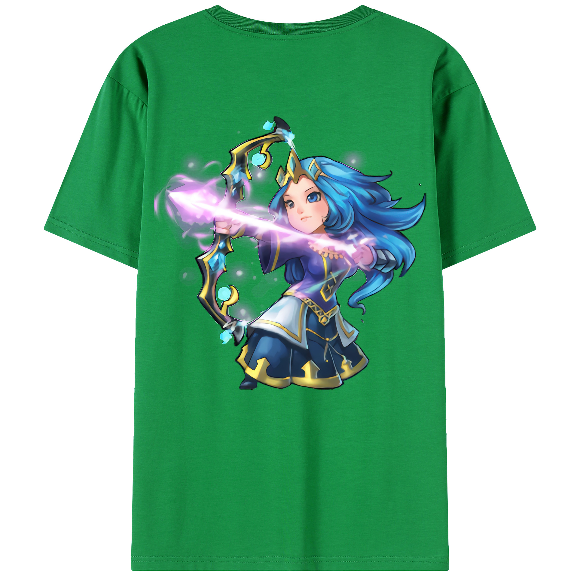 （画像用） リーグ・オブ・レジェンド League of Legends LOL 綿100％ メンズ半袖Tシャツ（バックプリント） 通気性