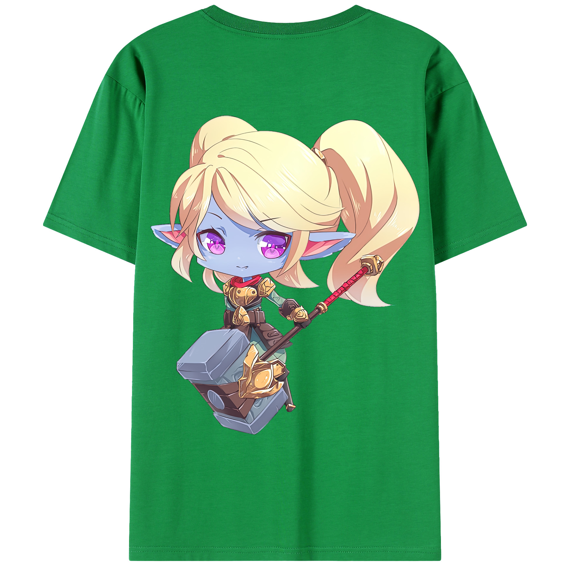 （画像用） リーグ・オブ・レジェンド League of Legends LOL 綿100％ メンズ半袖Tシャツ（バックプリント） 通気性