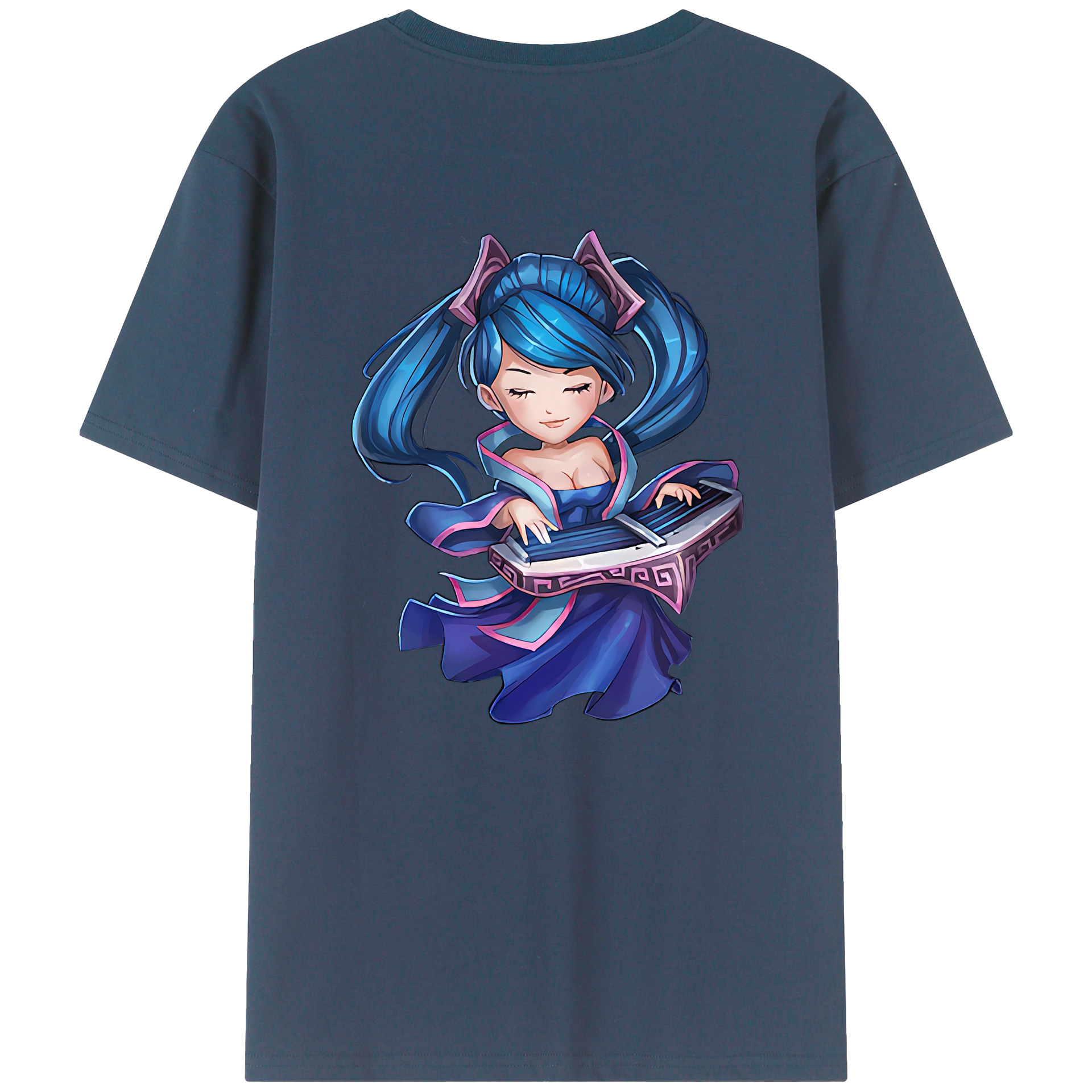 （画像用） リーグ・オブ・レジェンド League of Legends LOL 綿100％ メンズ半袖Tシャツ（バックプリント） 通気性