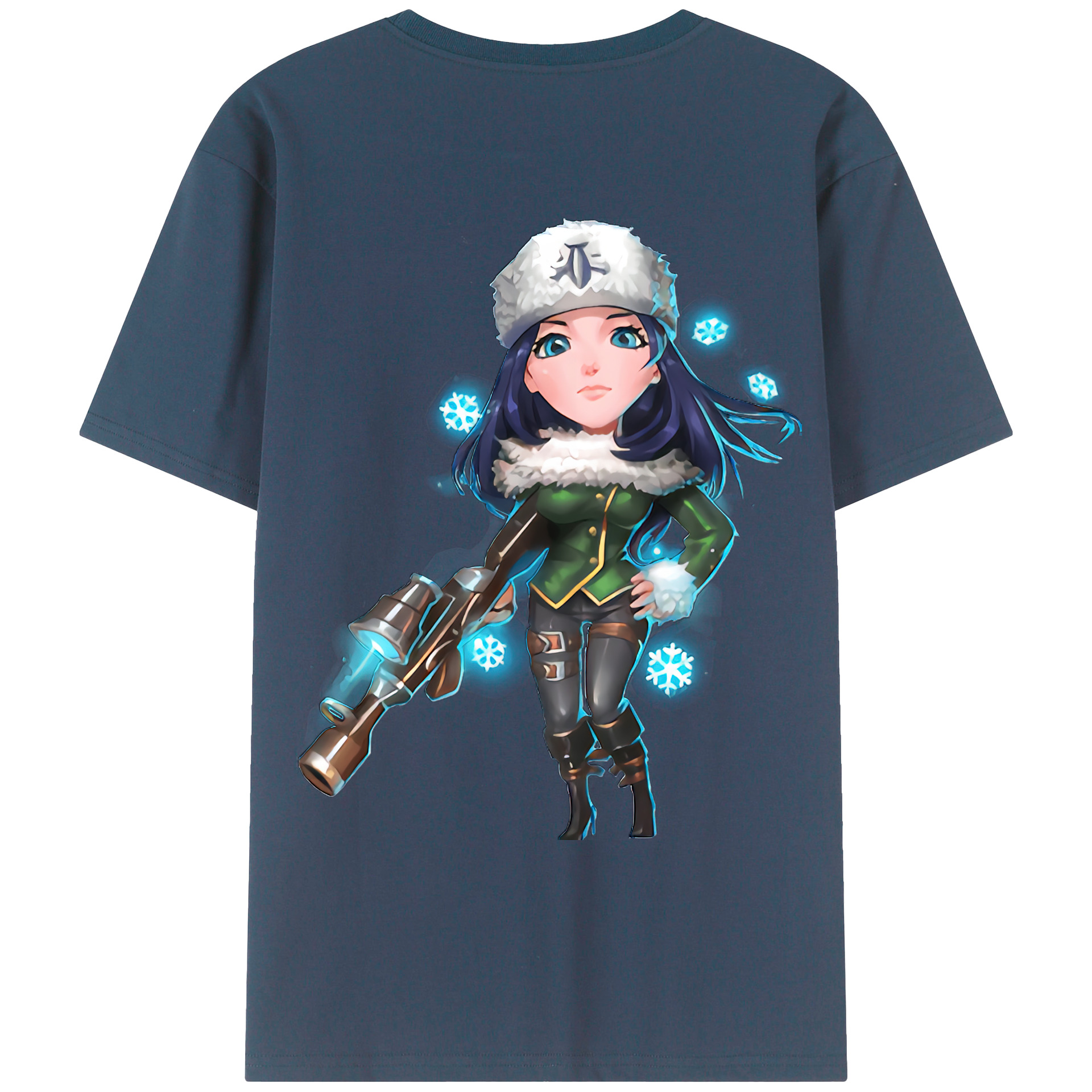 （画像用） リーグ・オブ・レジェンド League of Legends LOL 綿100％ メンズ半袖Tシャツ（バックプリント） 通気性