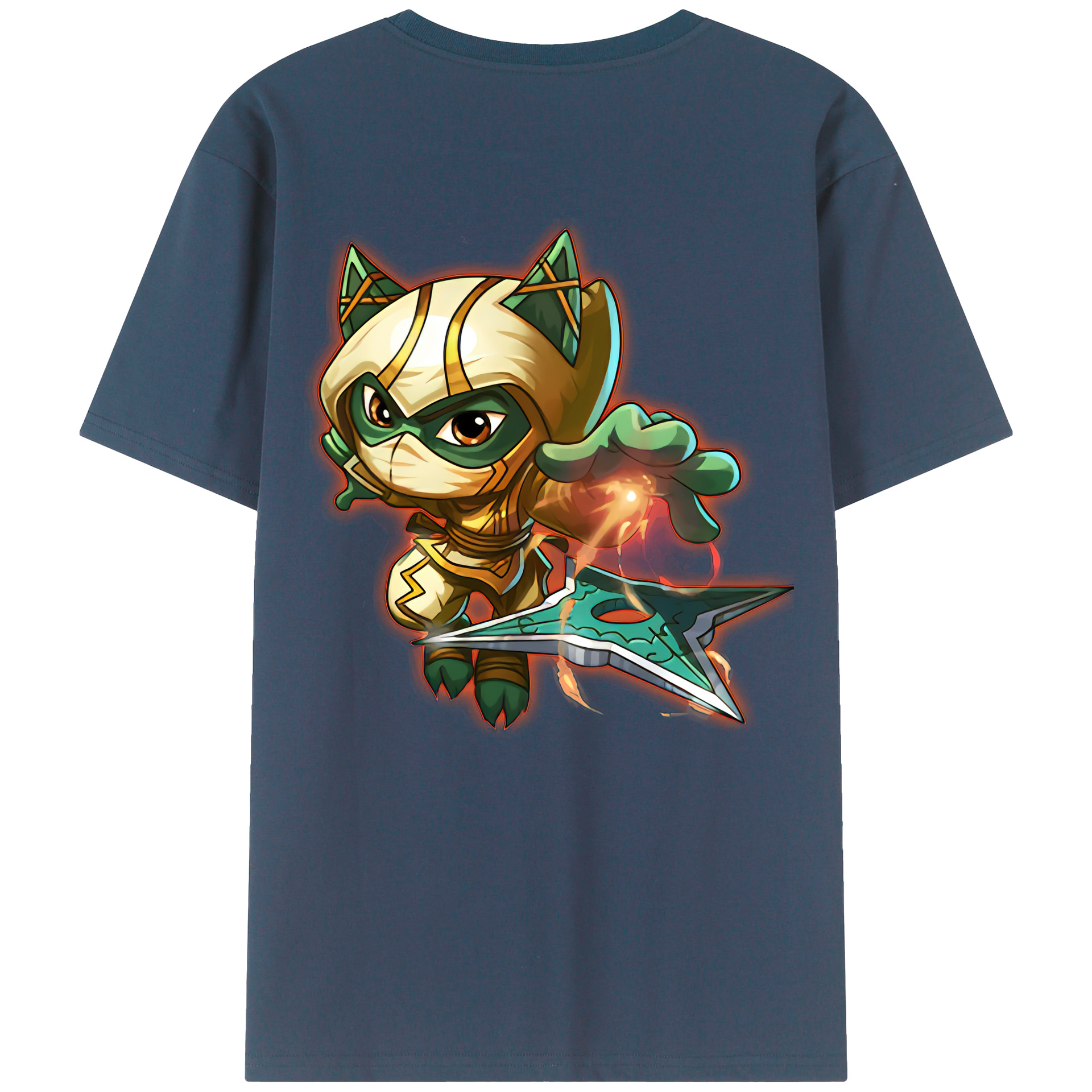 （画像用） リーグ・オブ・レジェンド League of Legends LOL 綿100％ メンズ半袖Tシャツ（バックプリント） 通気性