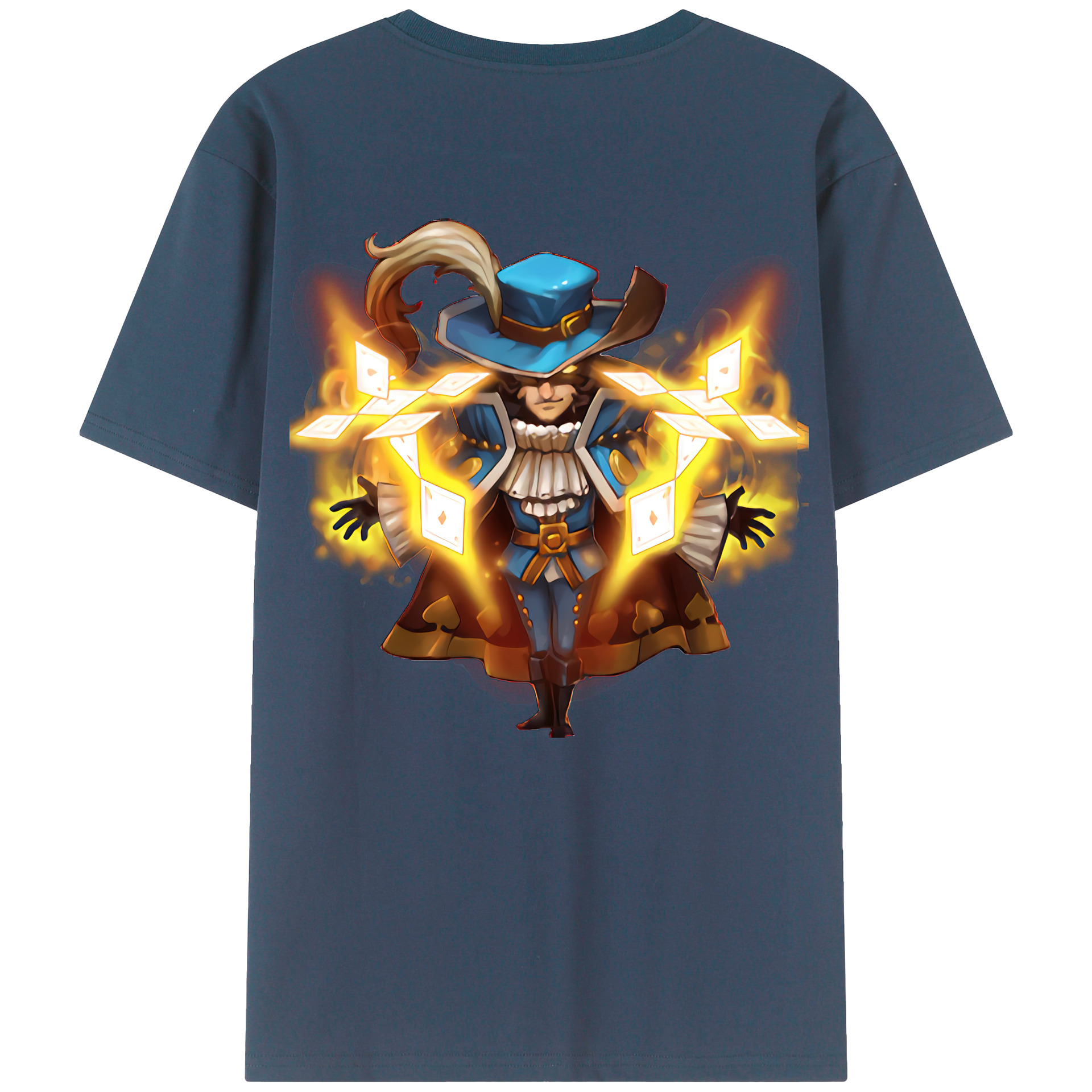 （画像用） リーグ・オブ・レジェンド League of Legends LOL 綿100％ メンズ半袖Tシャツ（バックプリント） 通気性