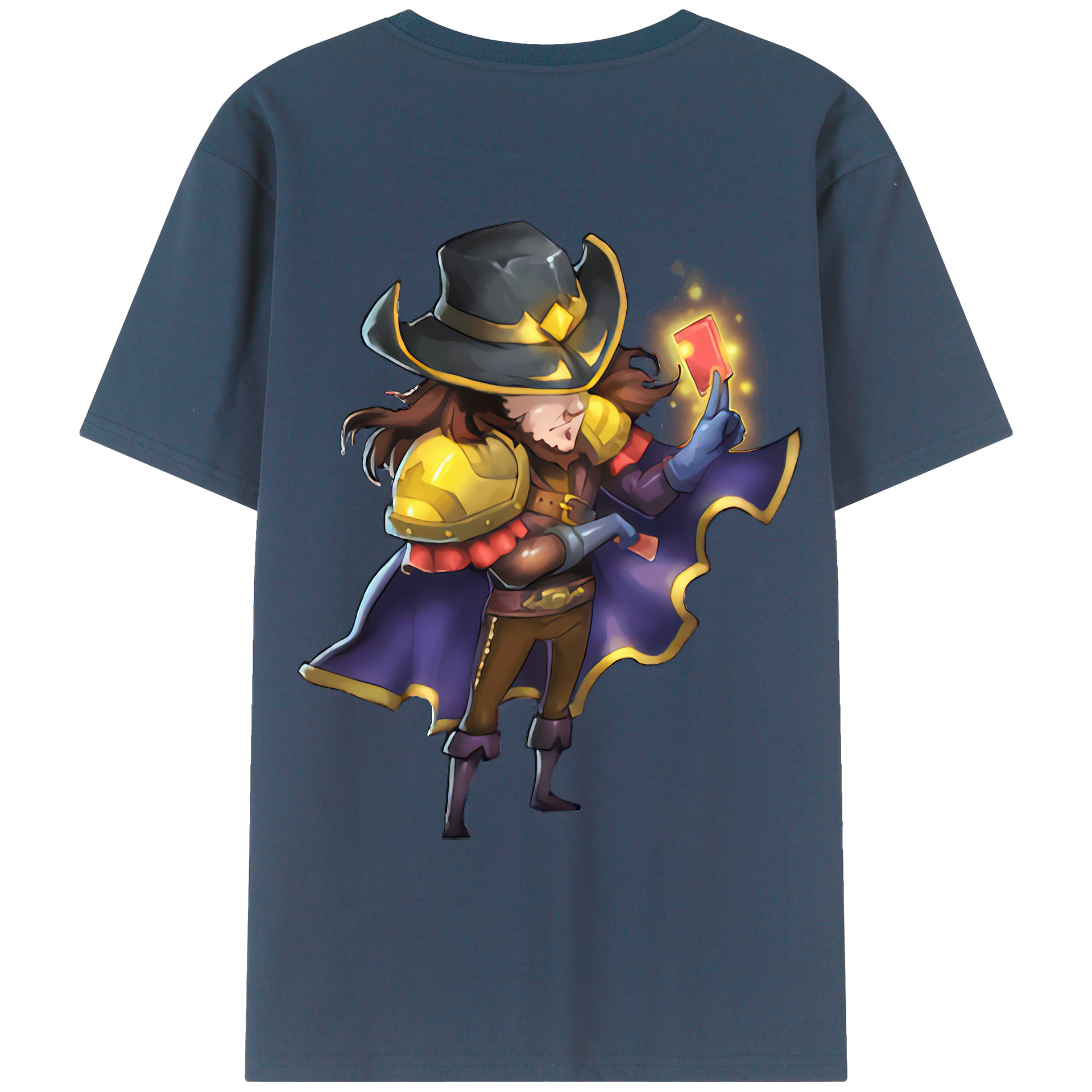 （画像用） リーグ・オブ・レジェンド League of Legends LOL 綿100％ メンズ半袖Tシャツ（バックプリント） 通気性