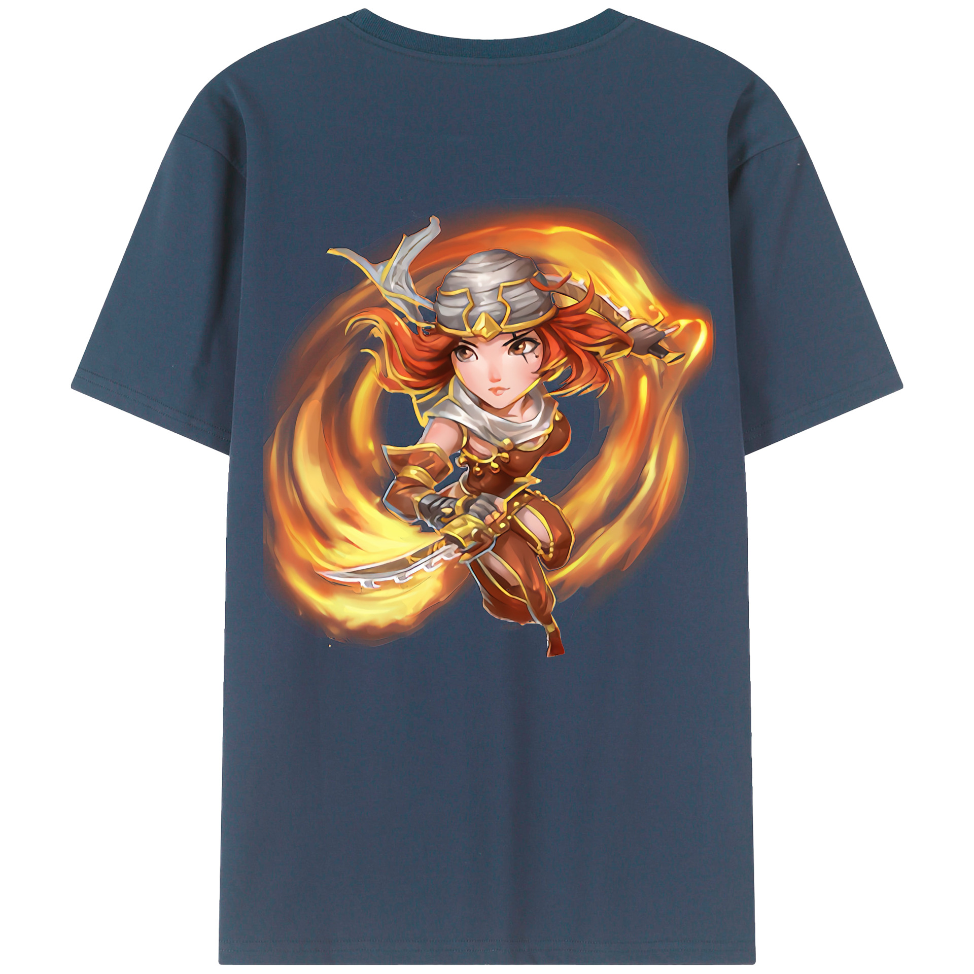 （画像用） リーグ・オブ・レジェンド League of Legends LOL 綿100％ メンズ半袖Tシャツ（バックプリント） 通気性