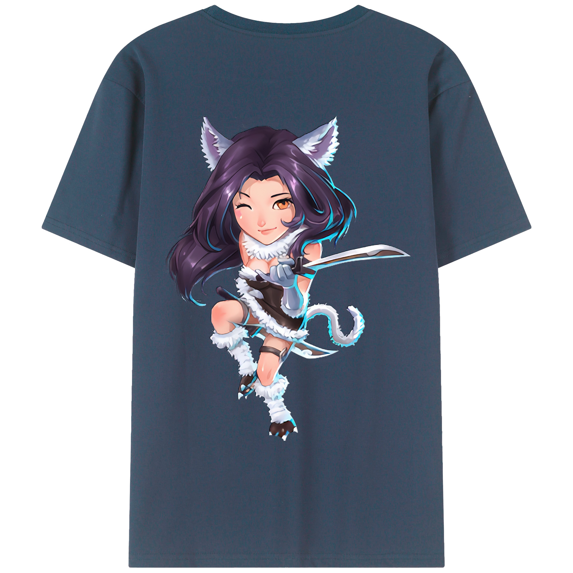 （画像用） リーグ・オブ・レジェンド League of Legends LOL 綿100％ メンズ半袖Tシャツ（バックプリント） 通気性