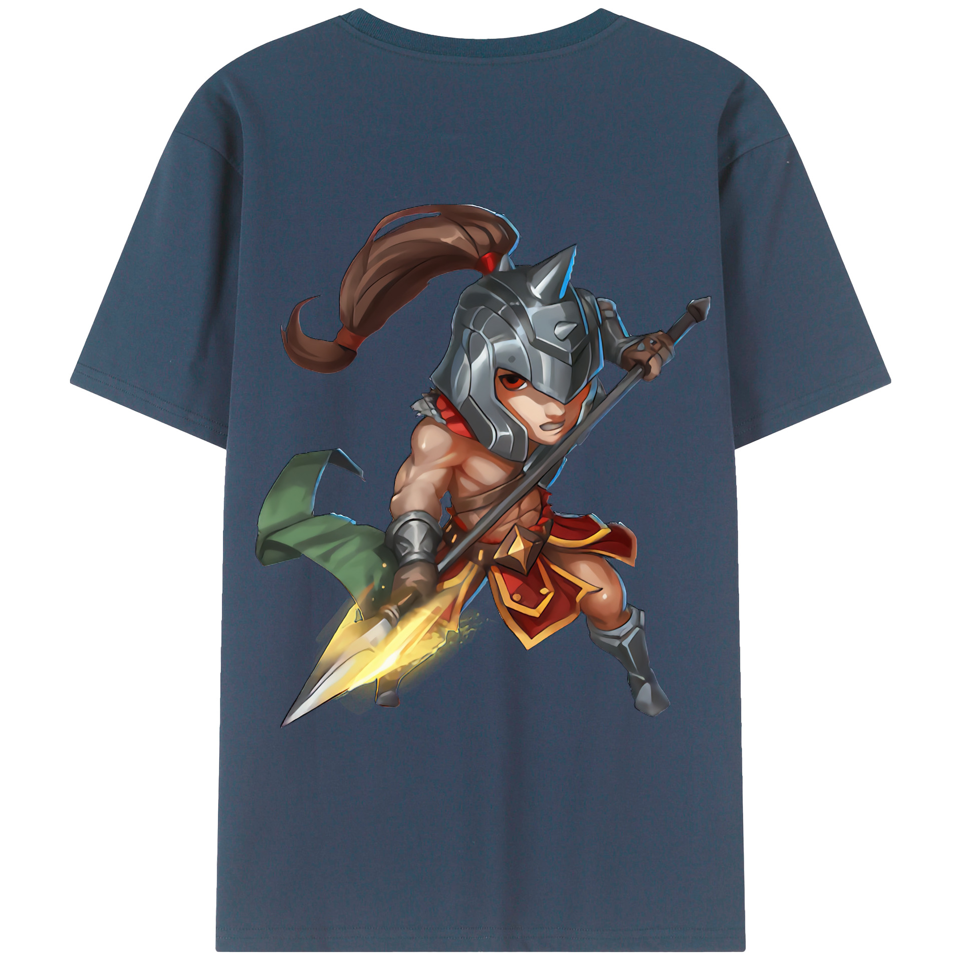 （画像用） リーグ・オブ・レジェンド League of Legends LOL 綿100％ メンズ半袖Tシャツ（バックプリント） 通気性
