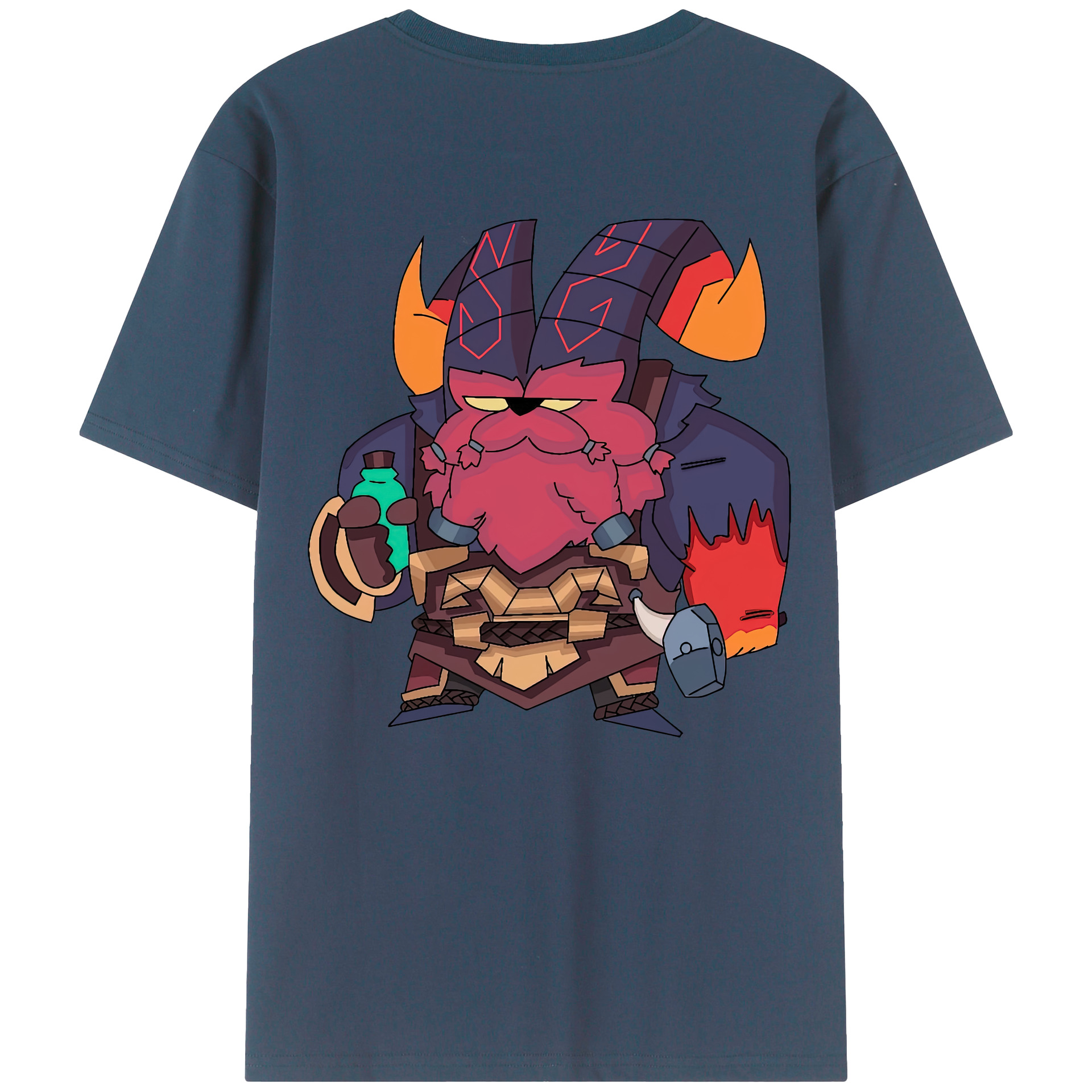 リーグ・オブ・レジェンド League of Legends LOL 綿100％ メンズ半袖Tシャツ（バックプリント） 通気性