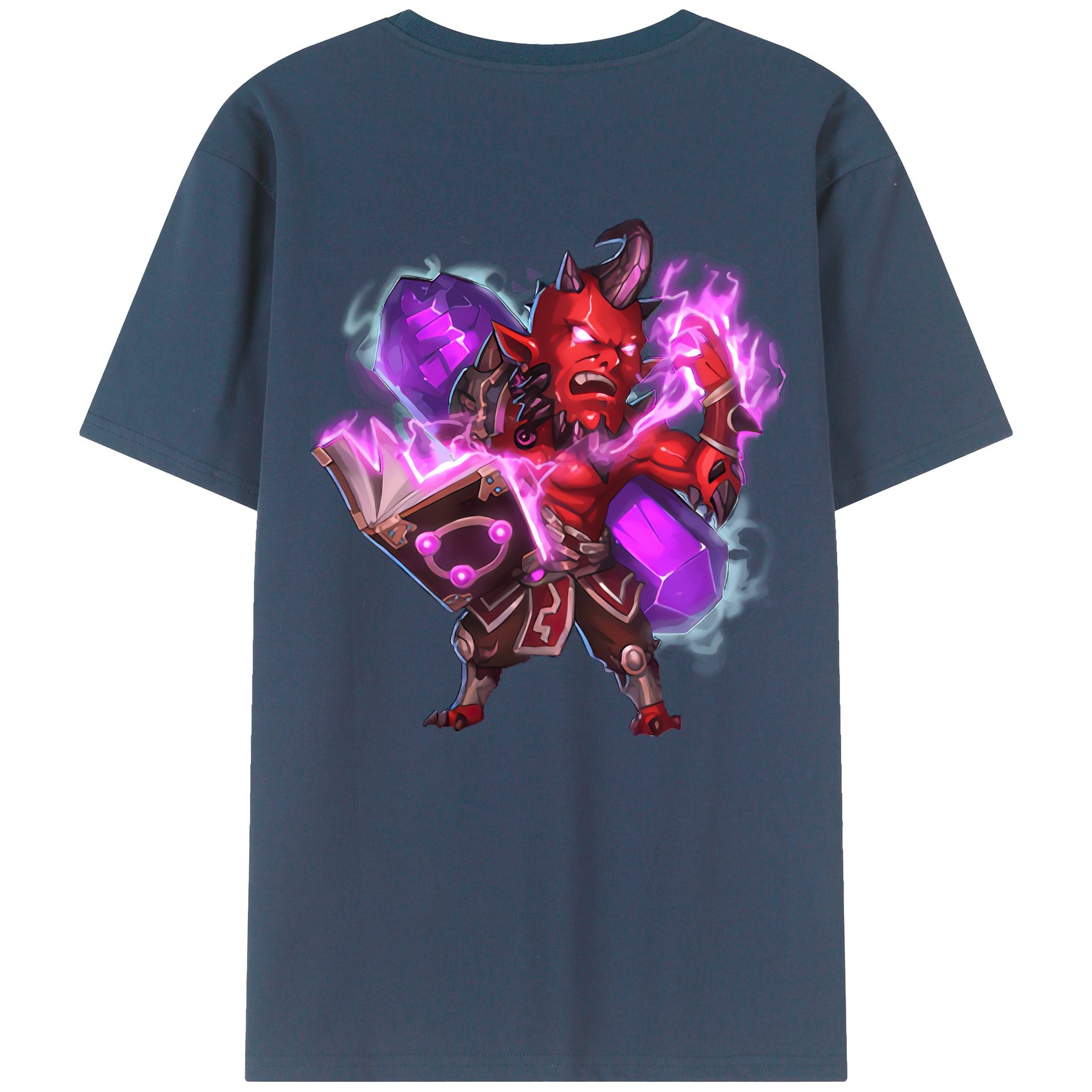 （画像用） リーグ・オブ・レジェンド League of Legends LOL 綿100％ メンズ半袖Tシャツ（バックプリント） 通気性