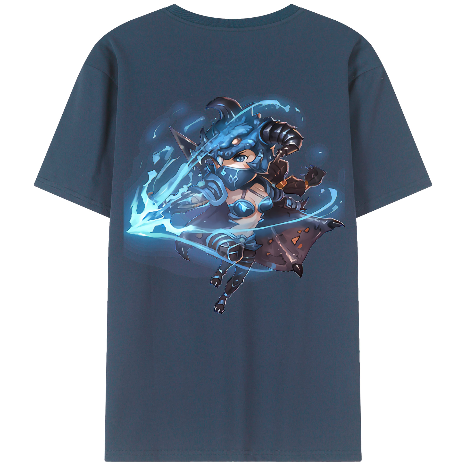 （画像用） リーグ・オブ・レジェンド League of Legends LOL 綿100％ メンズ半袖Tシャツ（バックプリント） 通気性