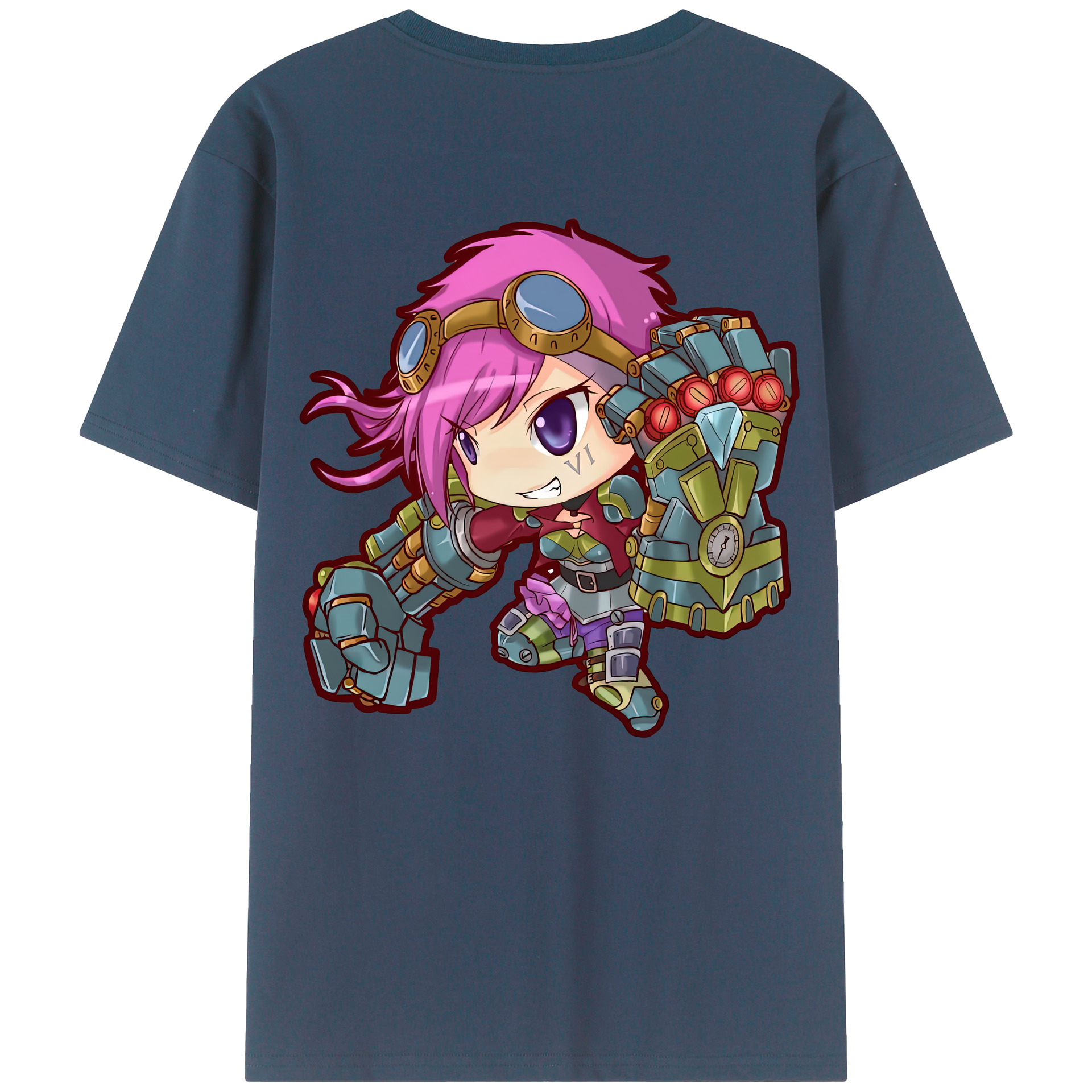 リーグ・オブ・レジェンド League of Legends LOL 綿100％ メンズ半袖Tシャツ（バックプリント） 通気性