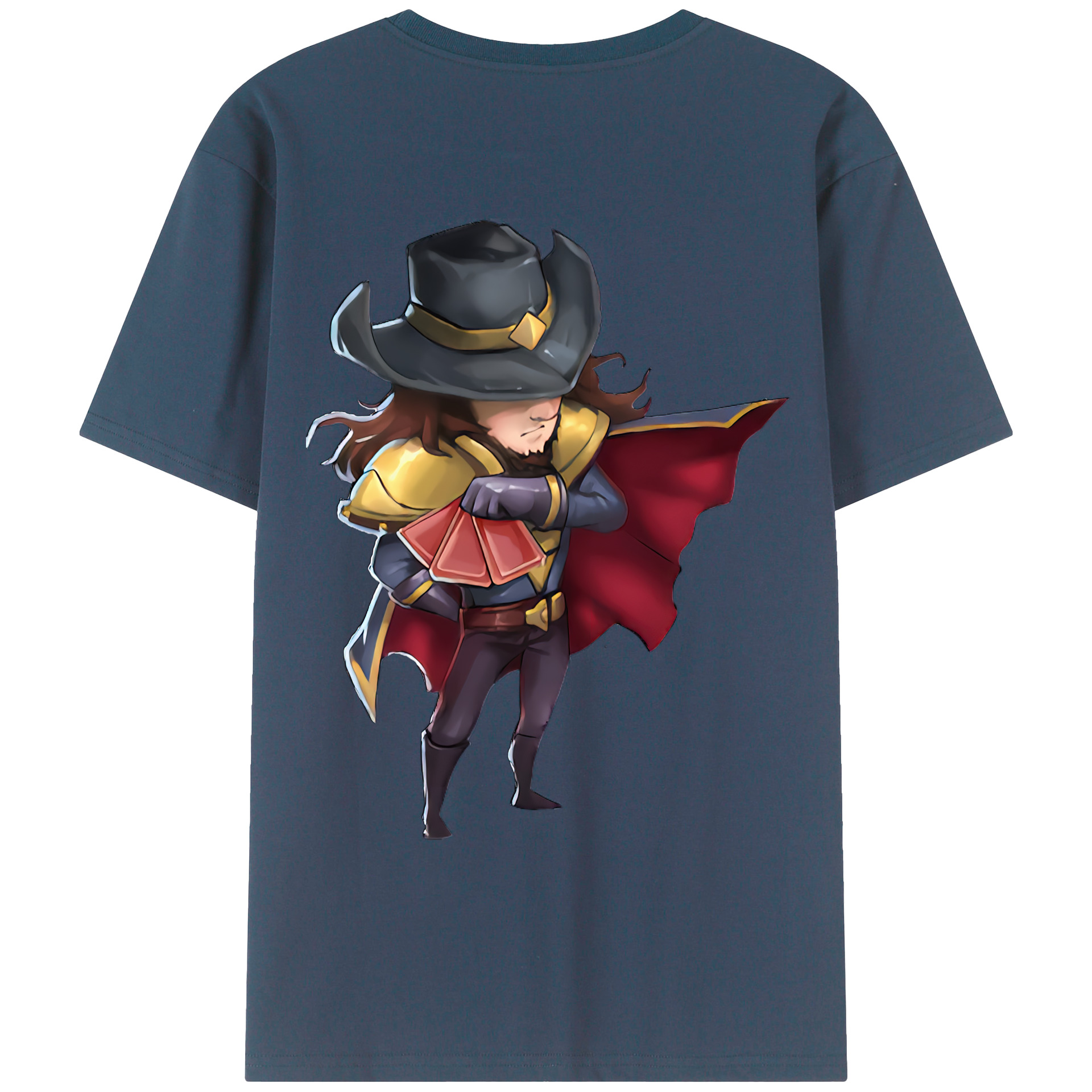 （画像用） リーグ・オブ・レジェンド League of Legends LOL 綿100％ メンズ半袖Tシャツ（バックプリント） 通気性