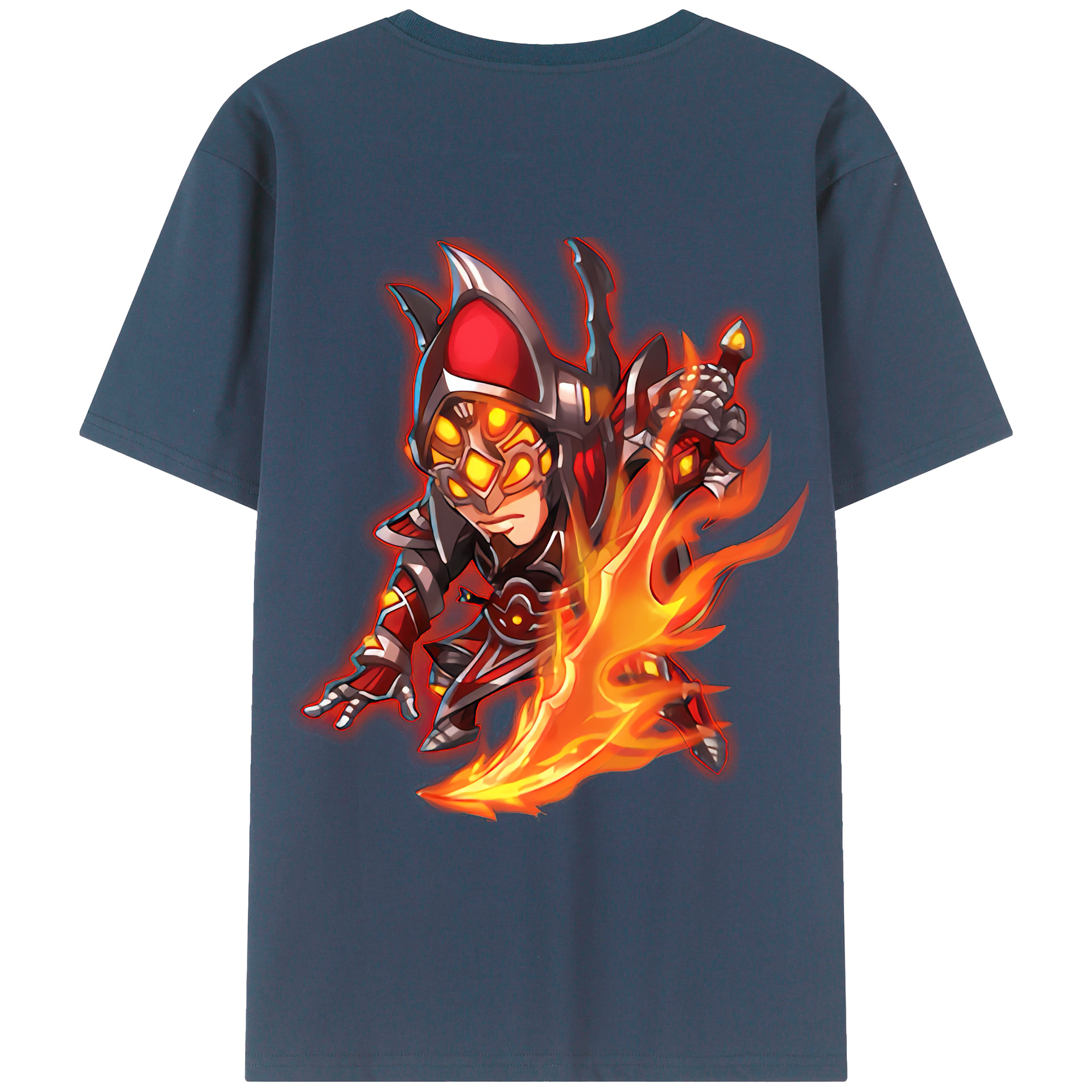 （画像用） リーグ・オブ・レジェンド League of Legends LOL 綿100％ メンズ半袖Tシャツ（バックプリント） 通気性