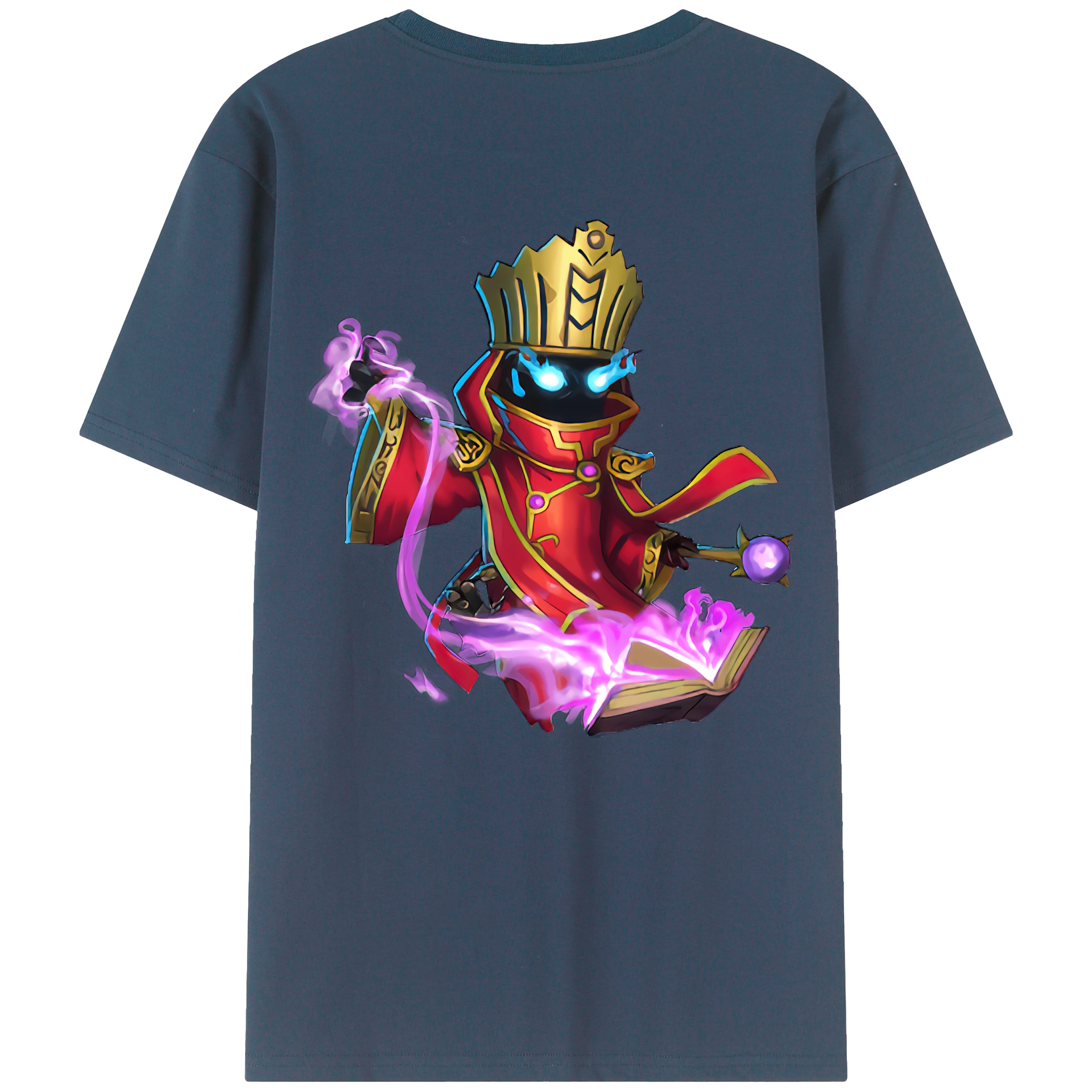 （画像用） リーグ・オブ・レジェンド League of Legends LOL 綿100％ メンズ半袖Tシャツ（バックプリント） 通気性