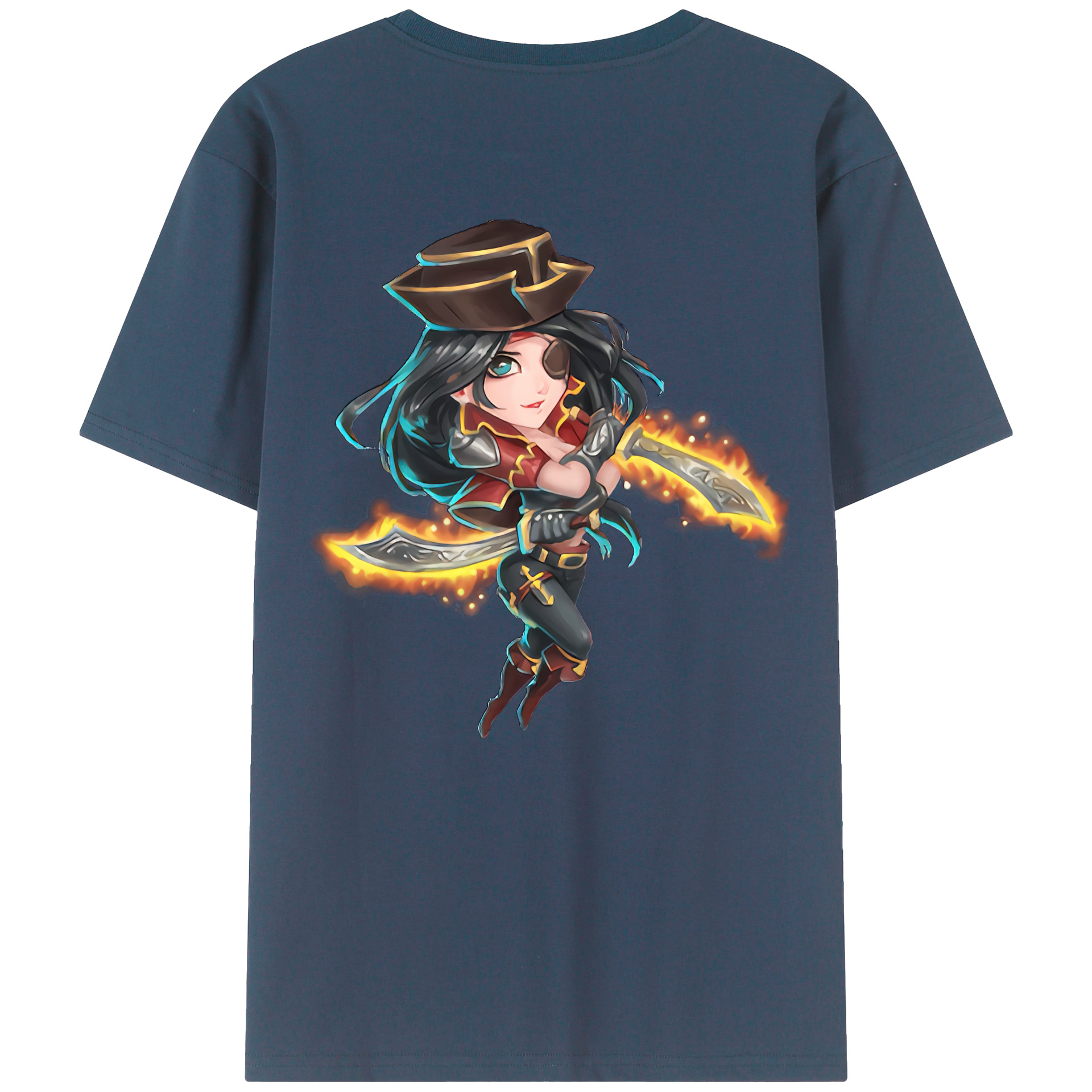 （画像用） リーグ・オブ・レジェンド League of Legends LOL 綿100％ メンズ半袖Tシャツ（バックプリント） 通気性