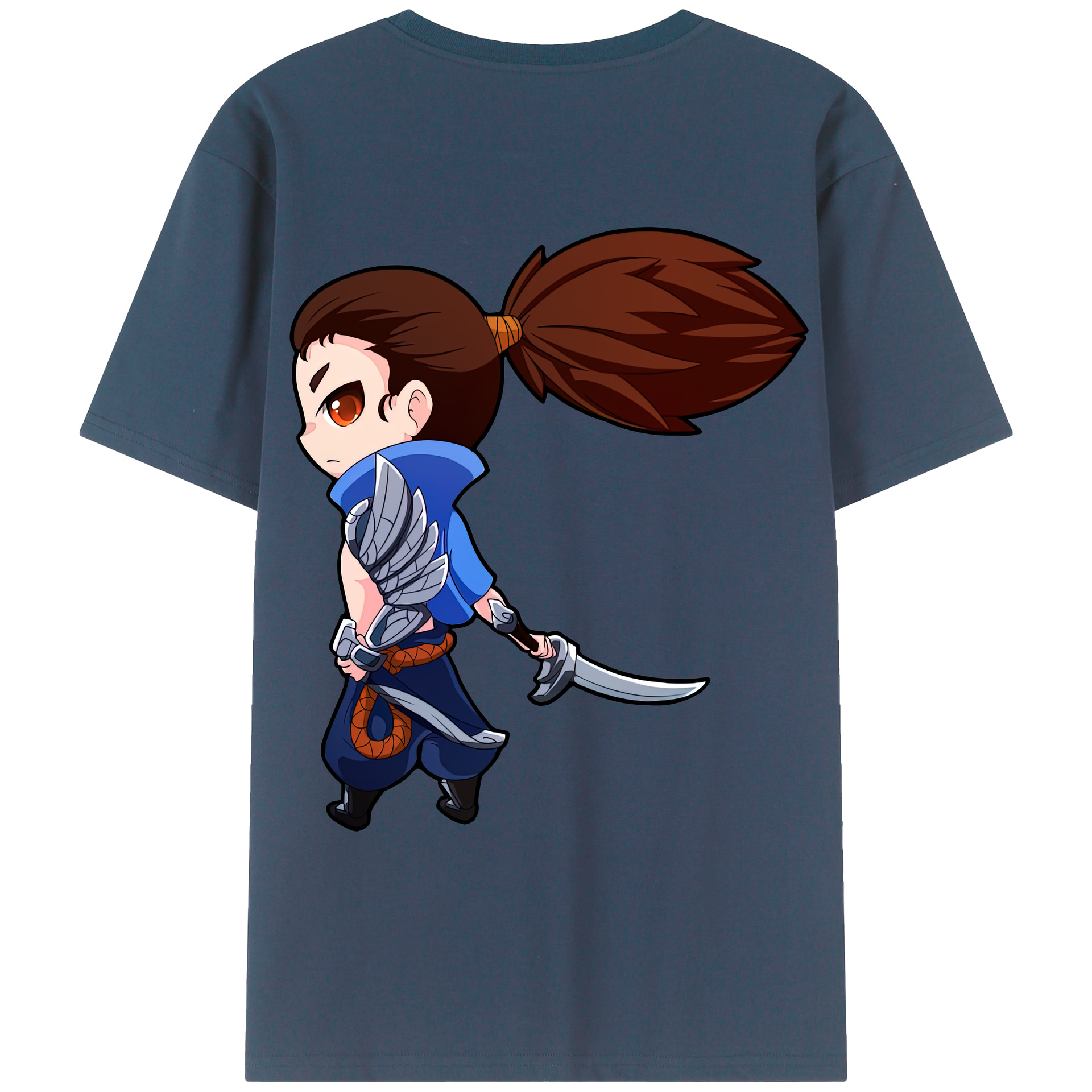 リーグ・オブ・レジェンド League of Legends LOL 綿100％ メンズ半袖Tシャツ（バックプリント） 通気性