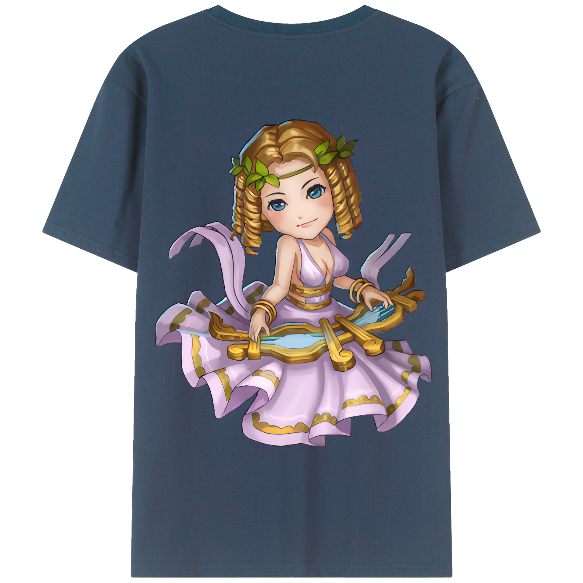 （画像用） リーグ・オブ・レジェンド League of Legends LOL 綿100％ メンズ半袖Tシャツ（バックプリント） 通気性