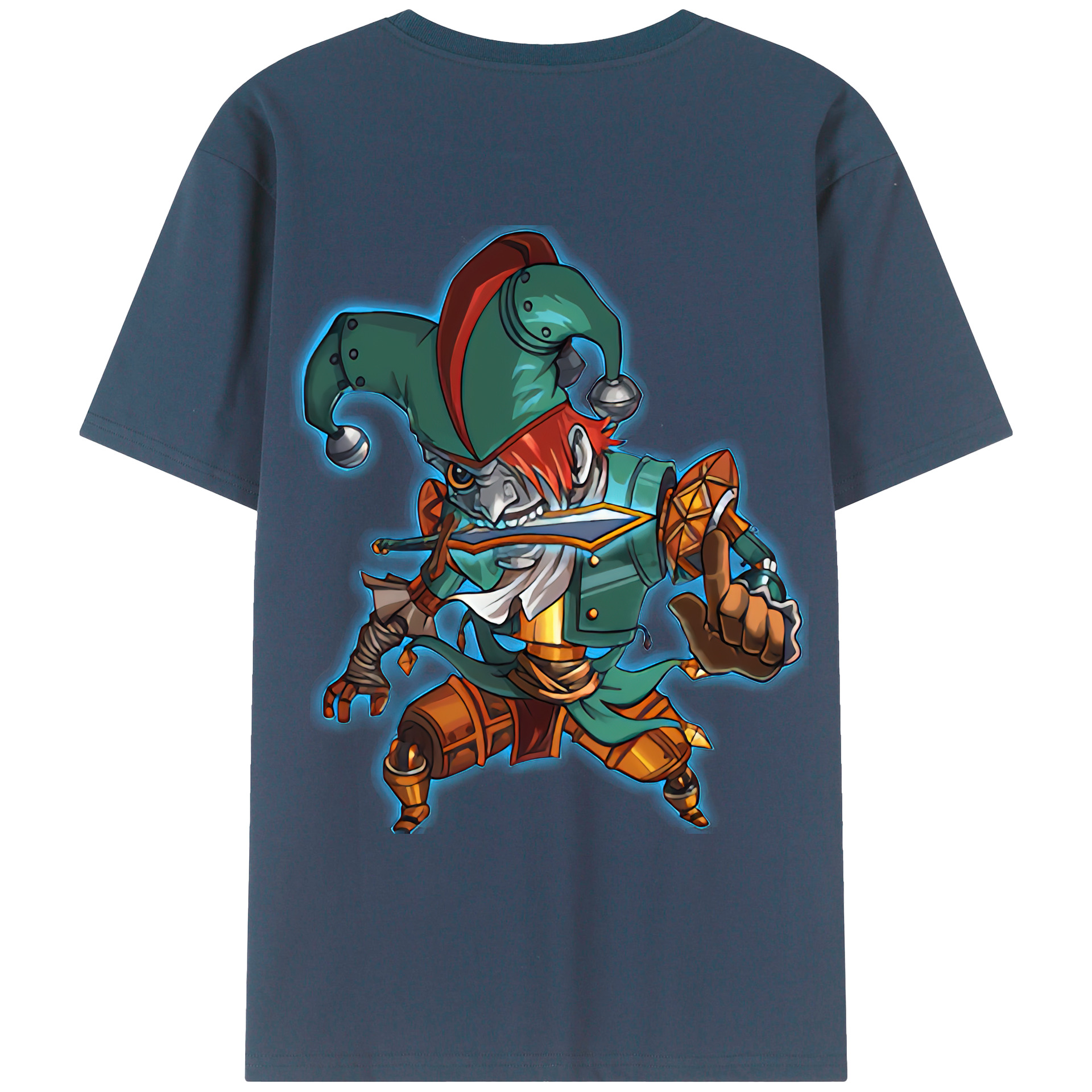 （画像用） リーグ・オブ・レジェンド League of Legends LOL 綿100％ メンズ半袖Tシャツ（バックプリント） 通気性