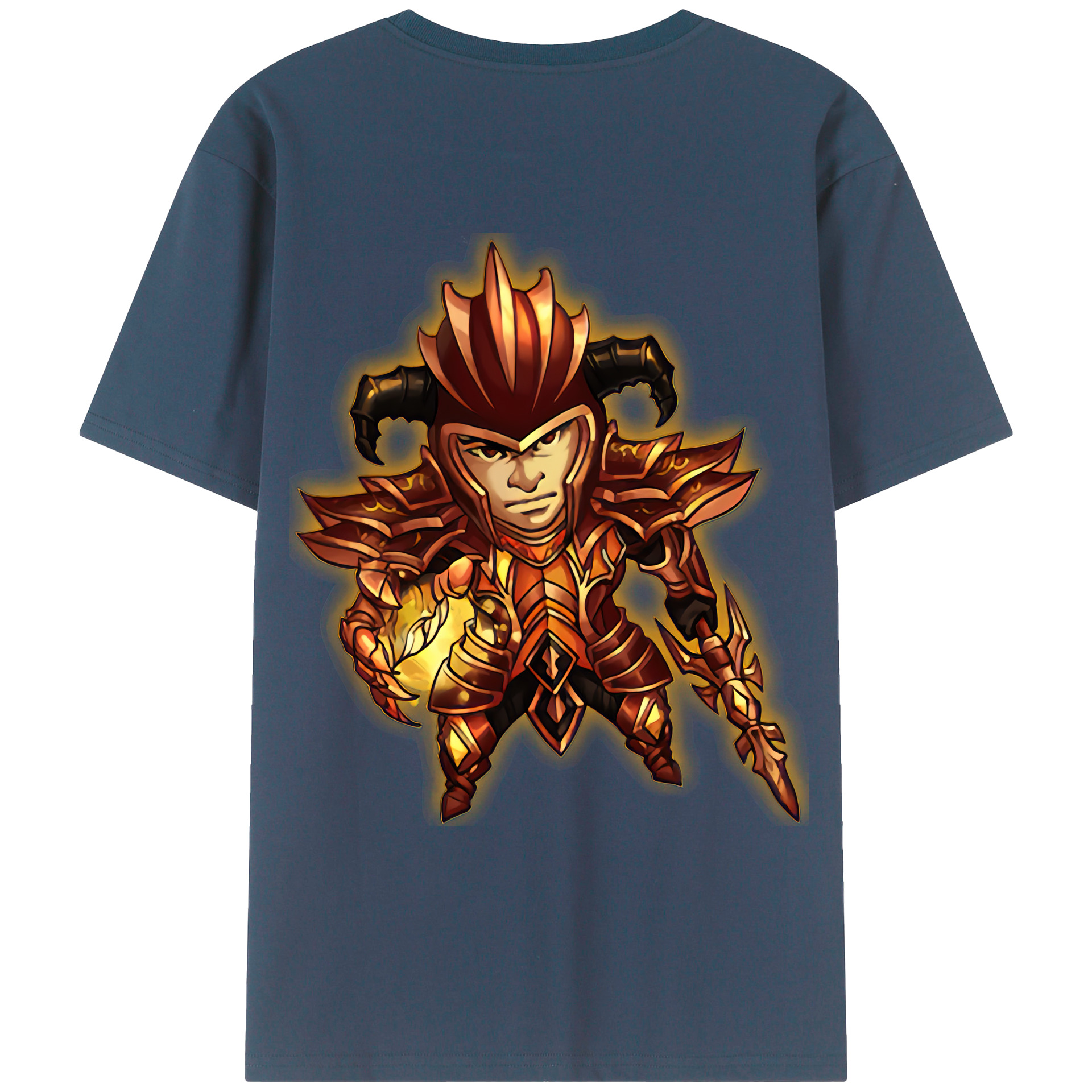 （画像用） リーグ・オブ・レジェンド League of Legends LOL 綿100％ メンズ半袖Tシャツ（バックプリント） 通気性