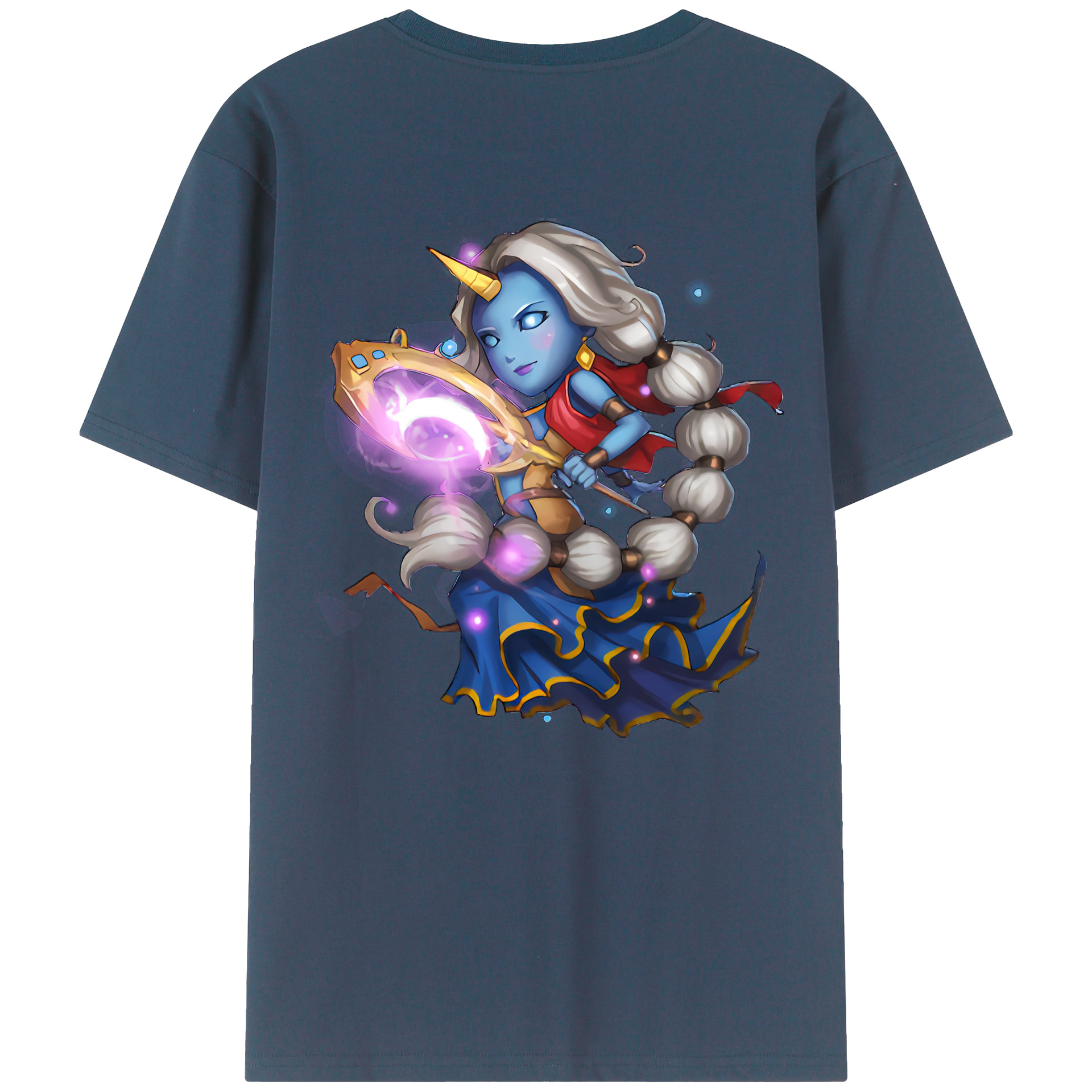 （画像用） リーグ・オブ・レジェンド League of Legends LOL 綿100％ メンズ半袖Tシャツ（バックプリント） 通気性