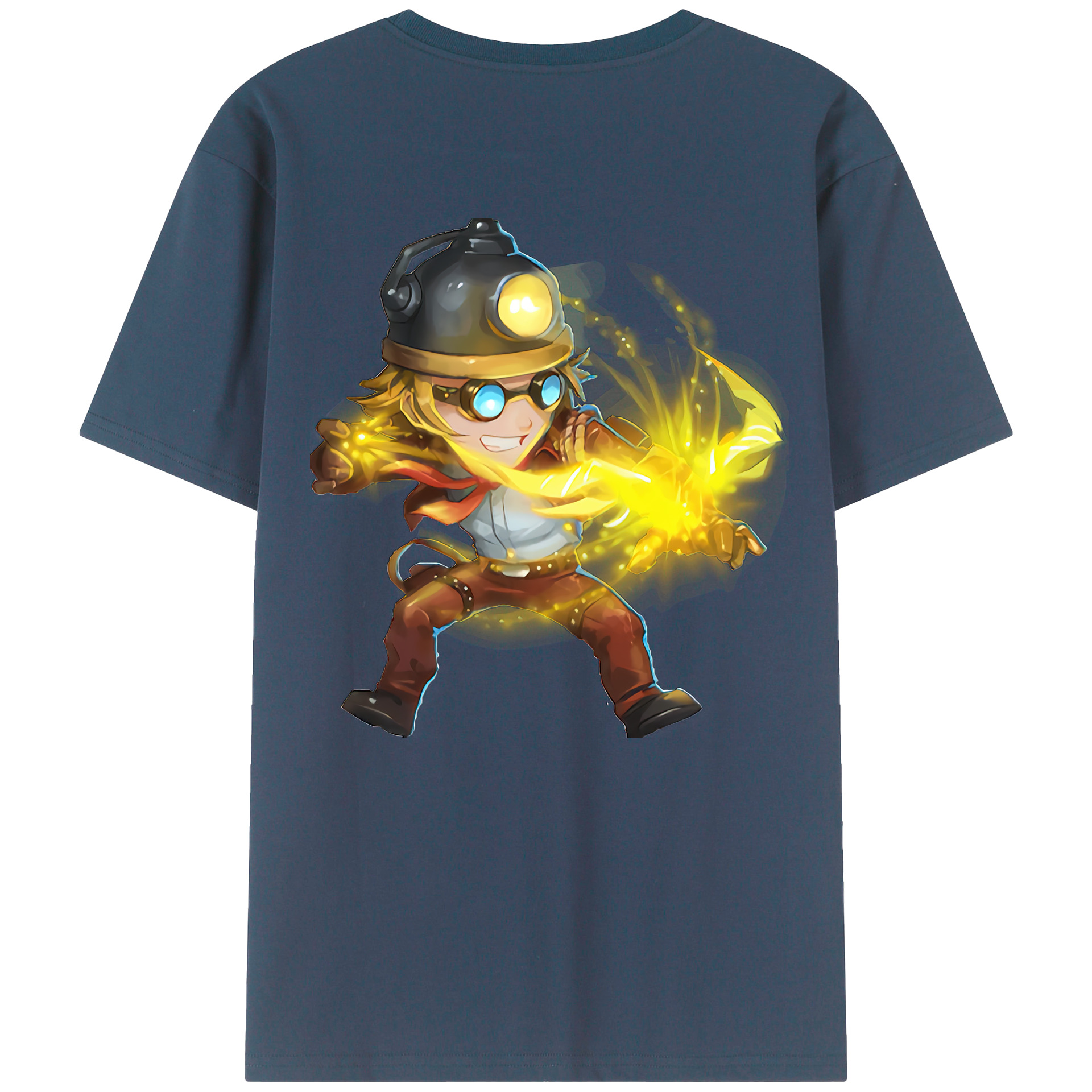 （画像用） リーグ・オブ・レジェンド League of Legends LOL 綿100％ メンズ半袖Tシャツ（バックプリント） 通気性