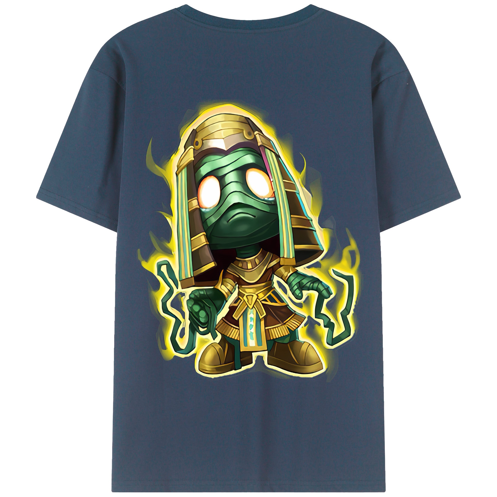 （画像用） リーグ・オブ・レジェンド League of Legends LOL 綿100％ メンズ半袖Tシャツ（バックプリント） 通気性