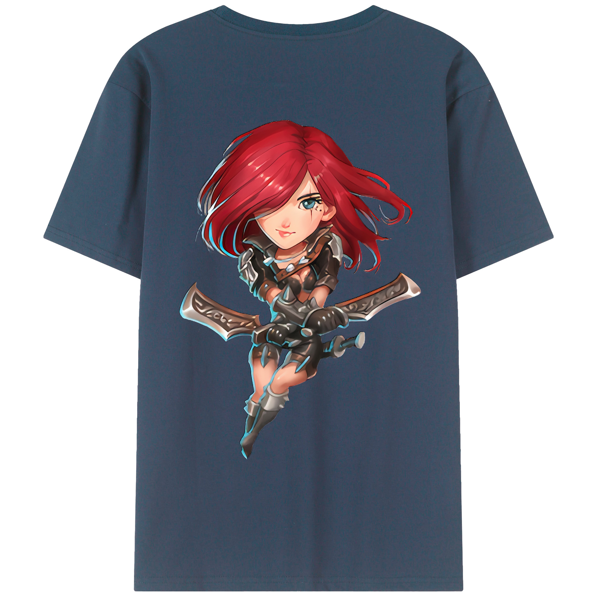 （画像用） リーグ・オブ・レジェンド League of Legends LOL 綿100％ メンズ半袖Tシャツ（バックプリント） 通気性