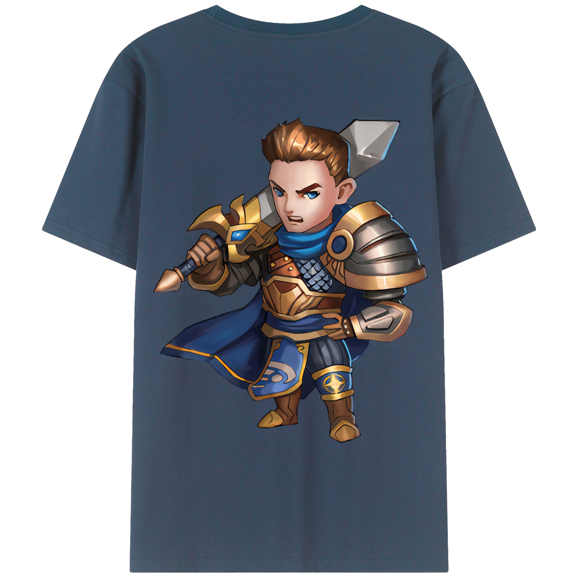 （画像用） リーグ・オブ・レジェンド League of Legends LOL 綿100％ メンズ半袖Tシャツ（バックプリント） 通気性