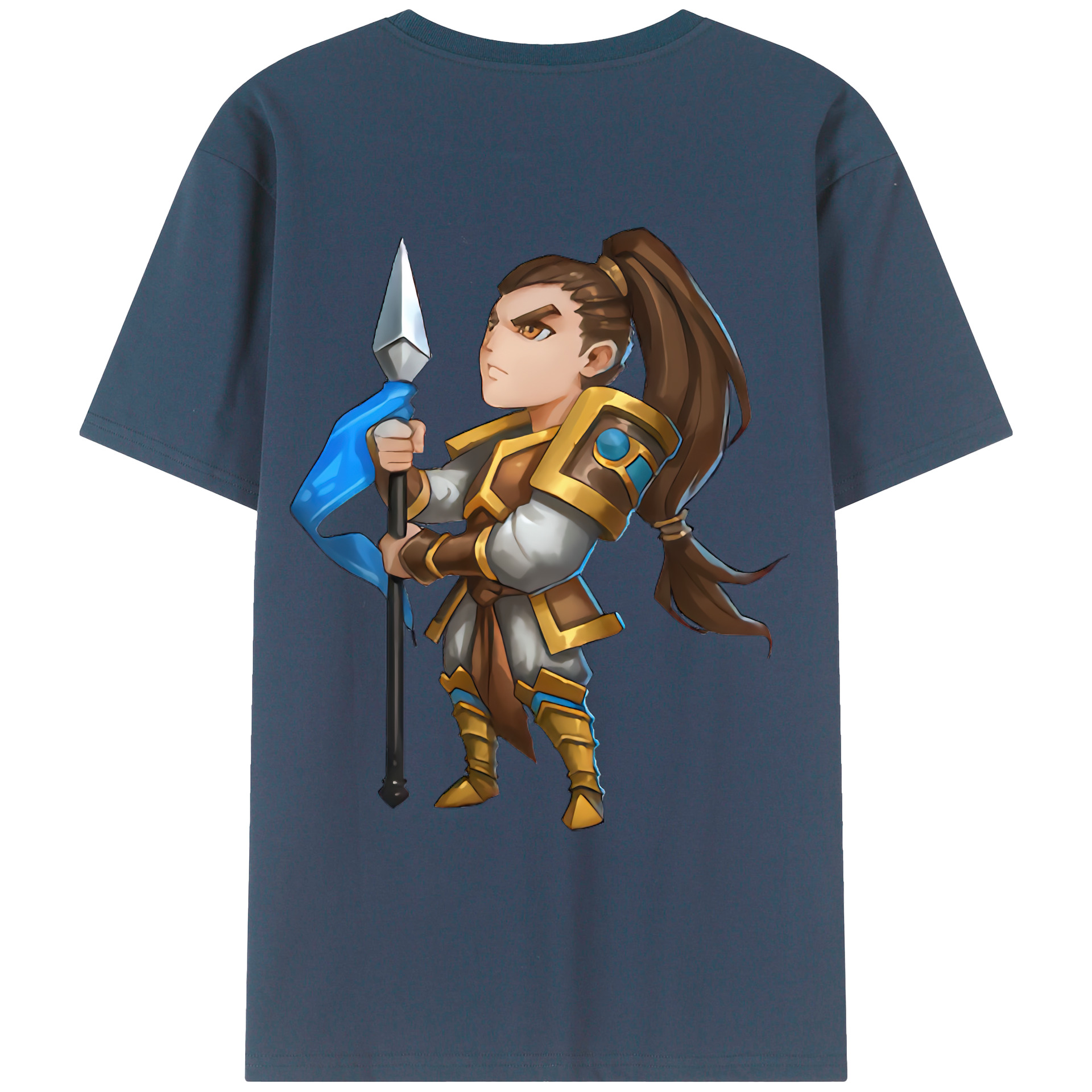 （画像用） リーグ・オブ・レジェンド League of Legends LOL 綿100％ メンズ半袖Tシャツ（バックプリント） 通気性