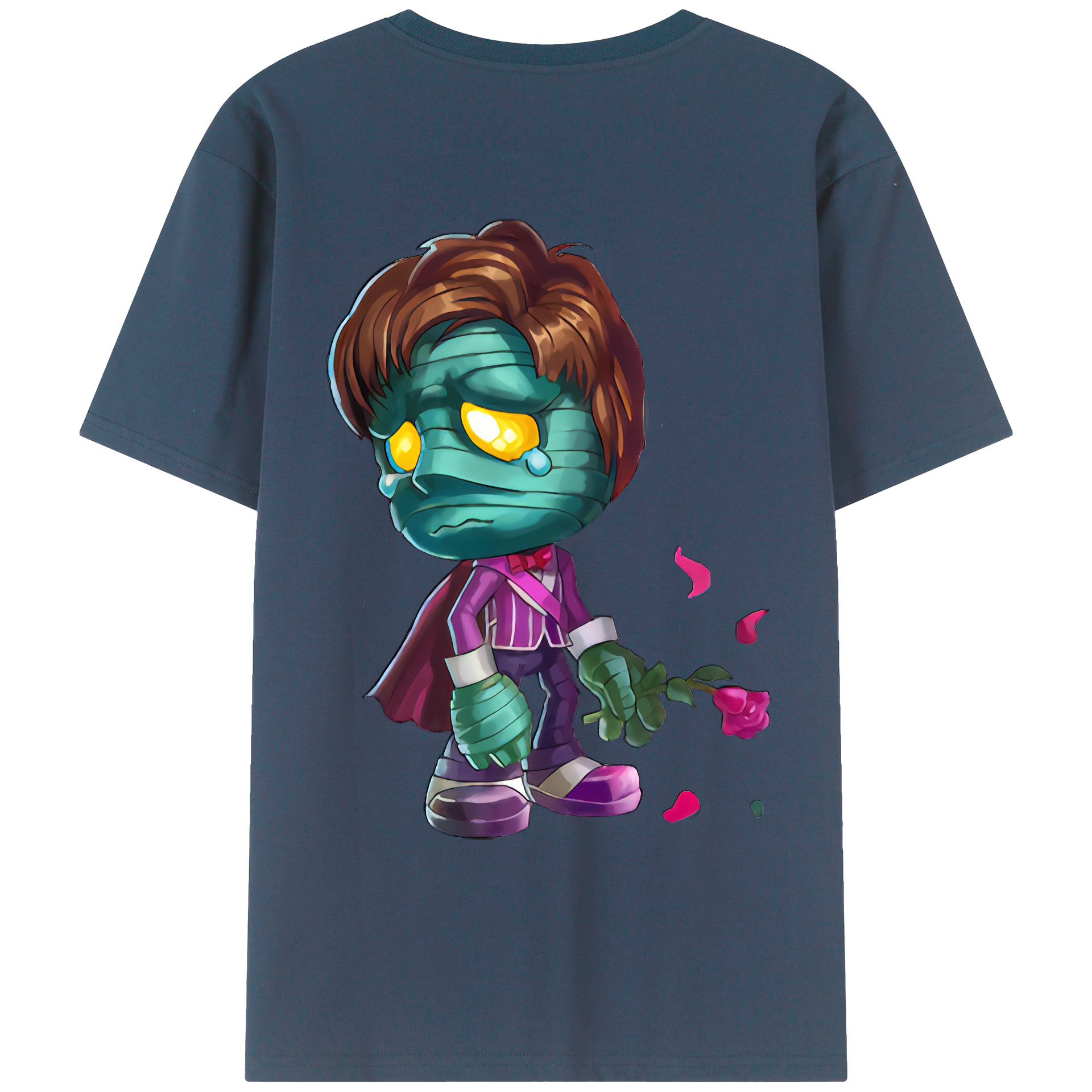 （画像用） リーグ・オブ・レジェンド League of Legends LOL 綿100％ メンズ半袖Tシャツ（バックプリント） 通気性