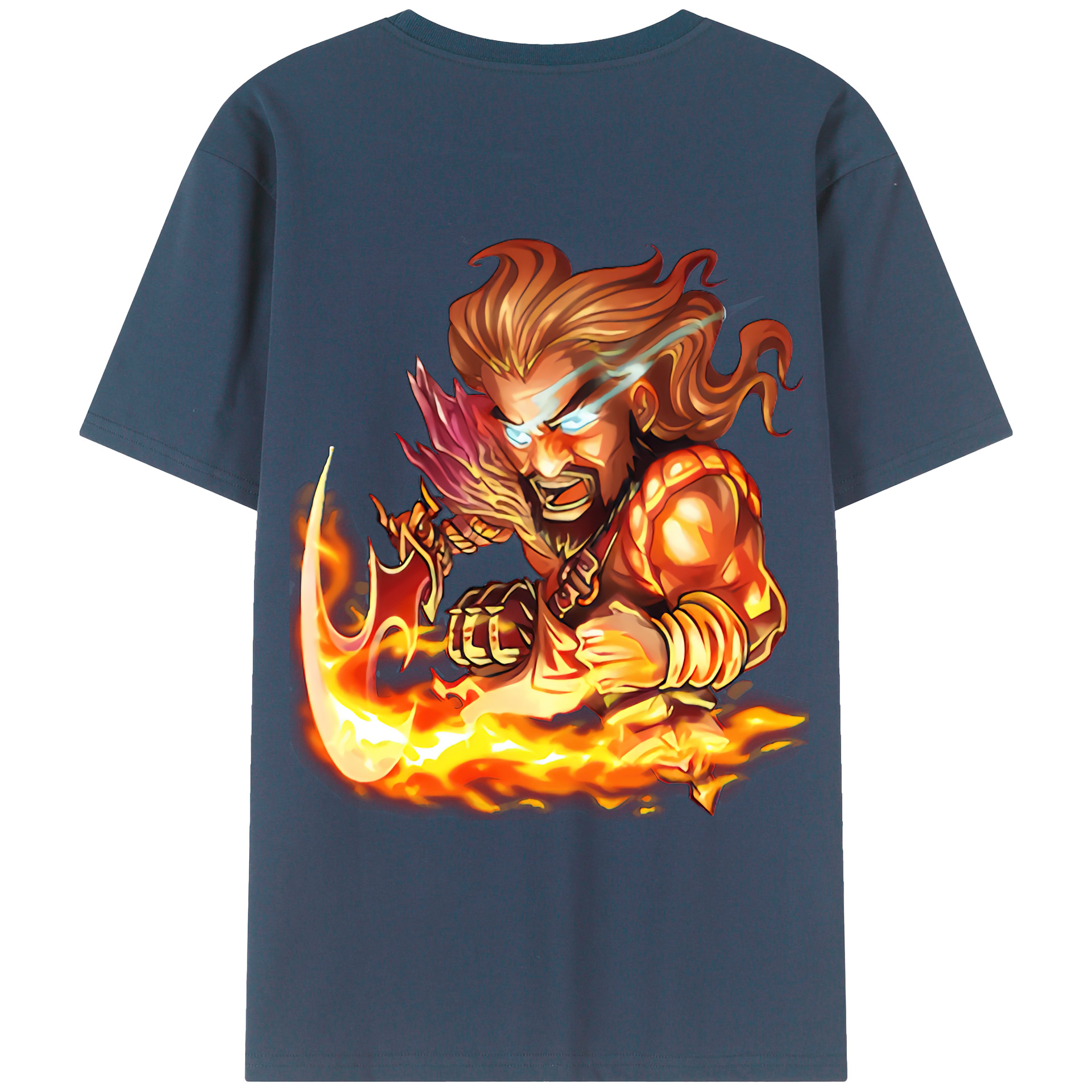 （画像用） リーグ・オブ・レジェンド League of Legends LOL 綿100％ メンズ半袖Tシャツ（バックプリント） 通気性