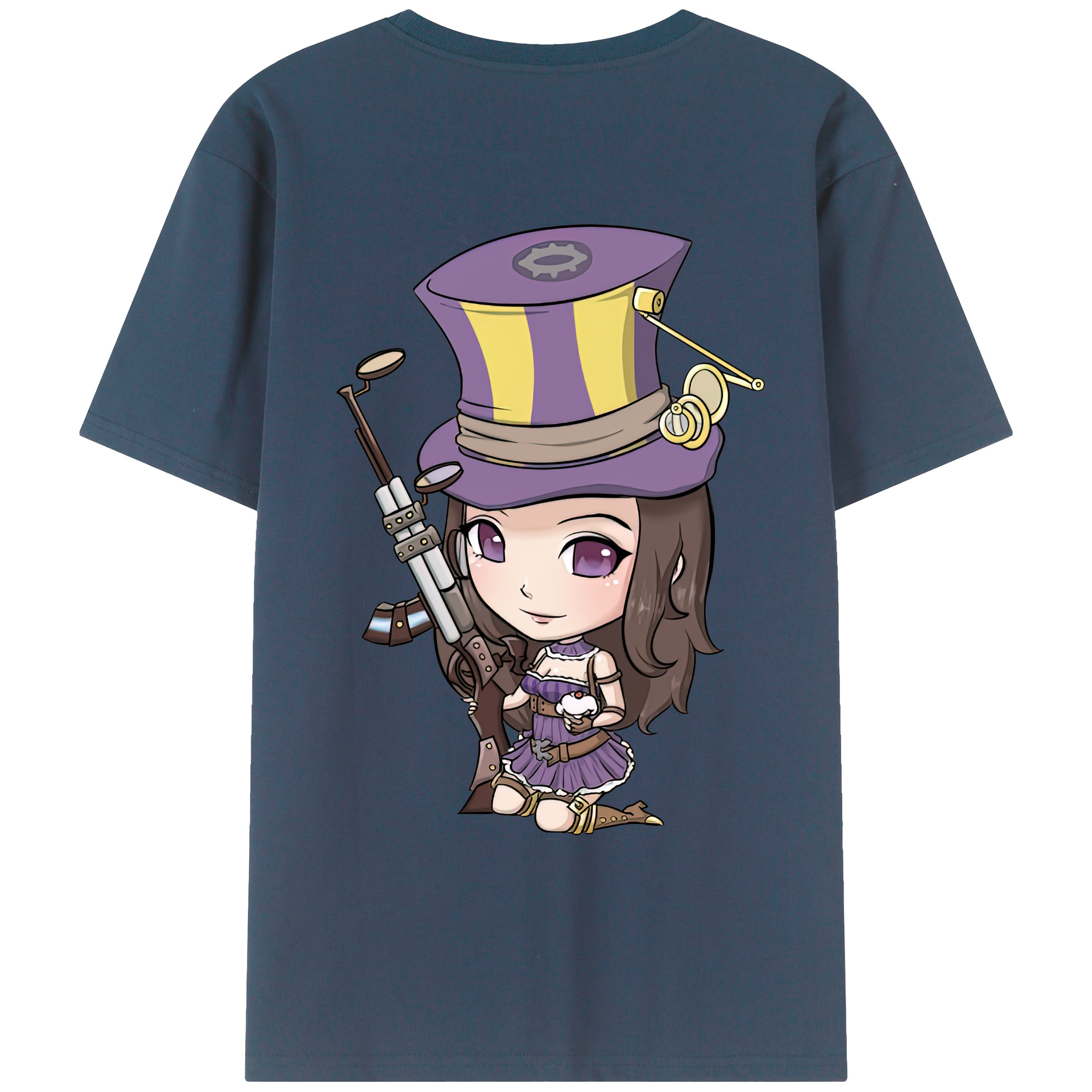 リーグ・オブ・レジェンド League of Legends LOL 綿100％ メンズ半袖Tシャツ（バックプリント） 通気性