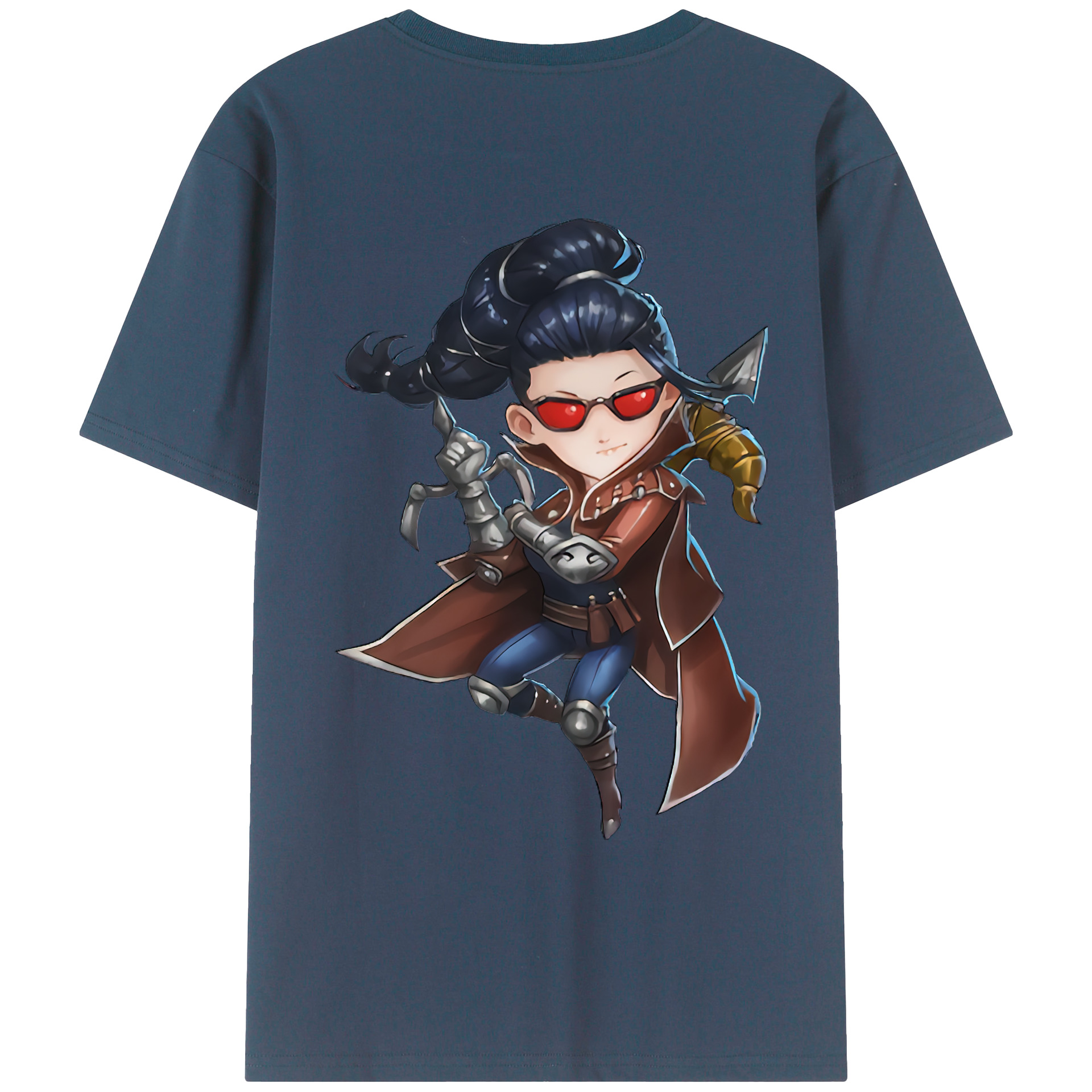 （画像用） リーグ・オブ・レジェンド League of Legends LOL 綿100％ メンズ半袖Tシャツ（バックプリント） 通気性