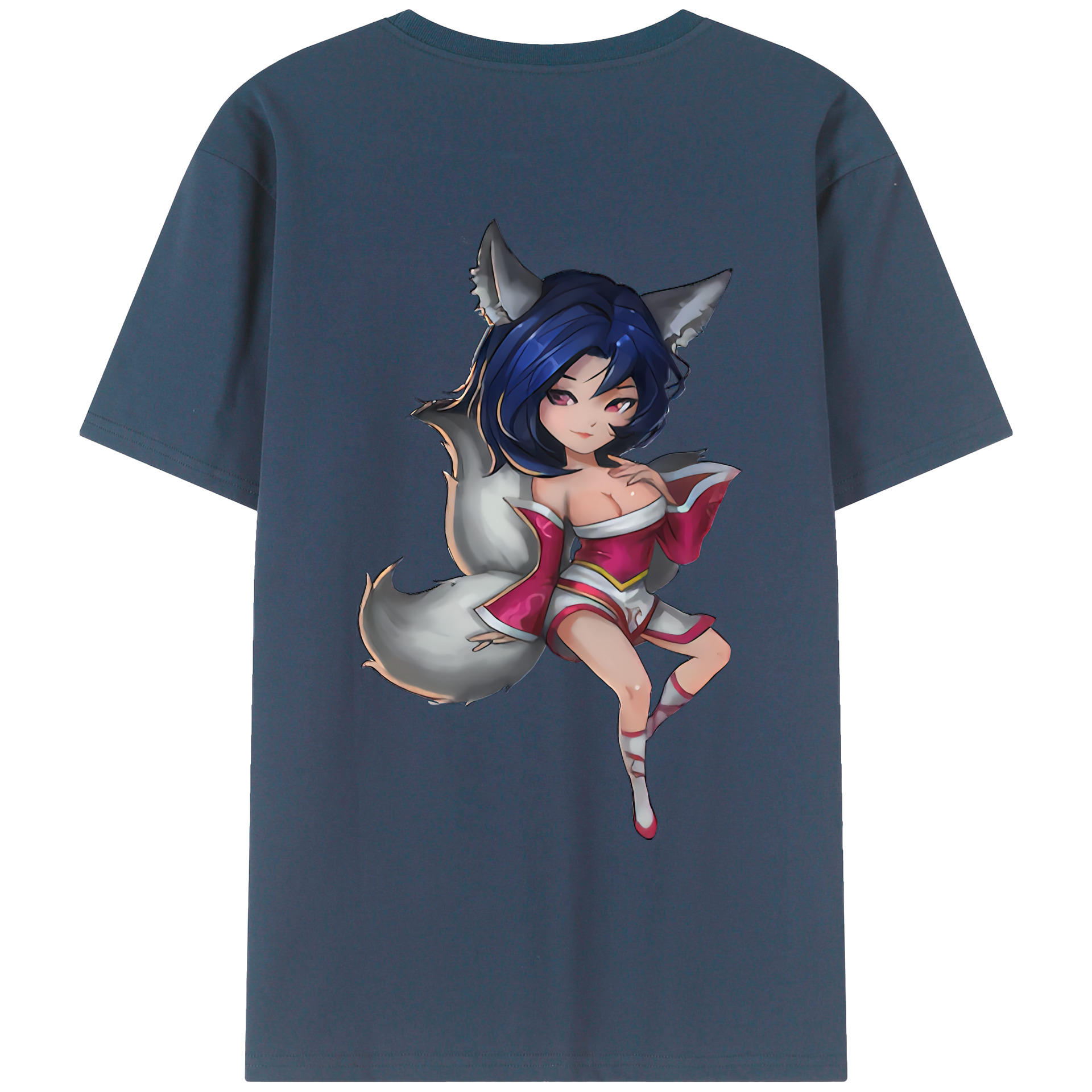 （画像用） リーグ・オブ・レジェンド League of Legends LOL 綿100％ メンズ半袖Tシャツ（バックプリント） 通気性