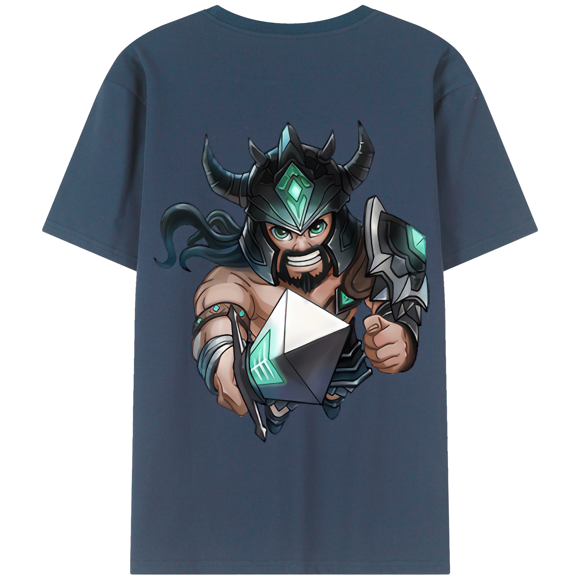 （画像用） リーグ・オブ・レジェンド League of Legends LOL 綿100％ メンズ半袖Tシャツ（バックプリント） 通気性