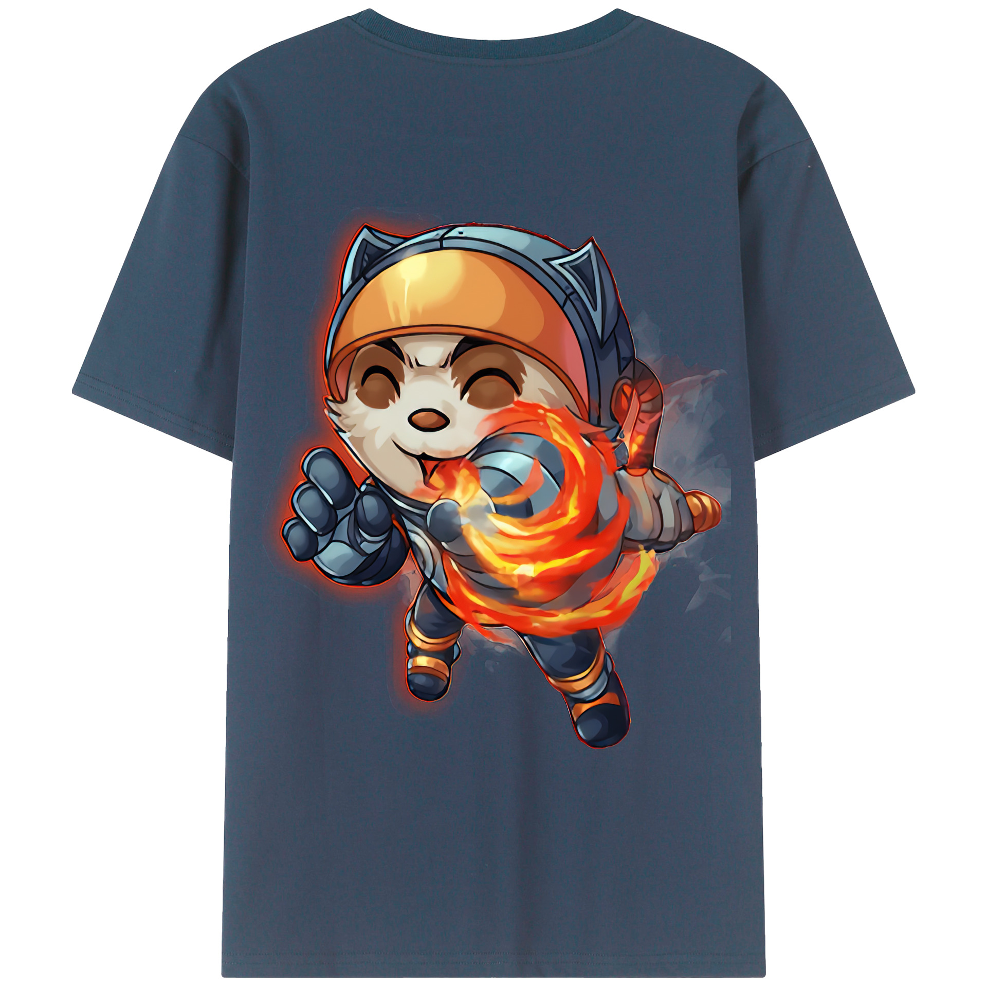 （画像用） リーグ・オブ・レジェンド League of Legends LOL 綿100％ メンズ半袖Tシャツ（バックプリント） 通気性