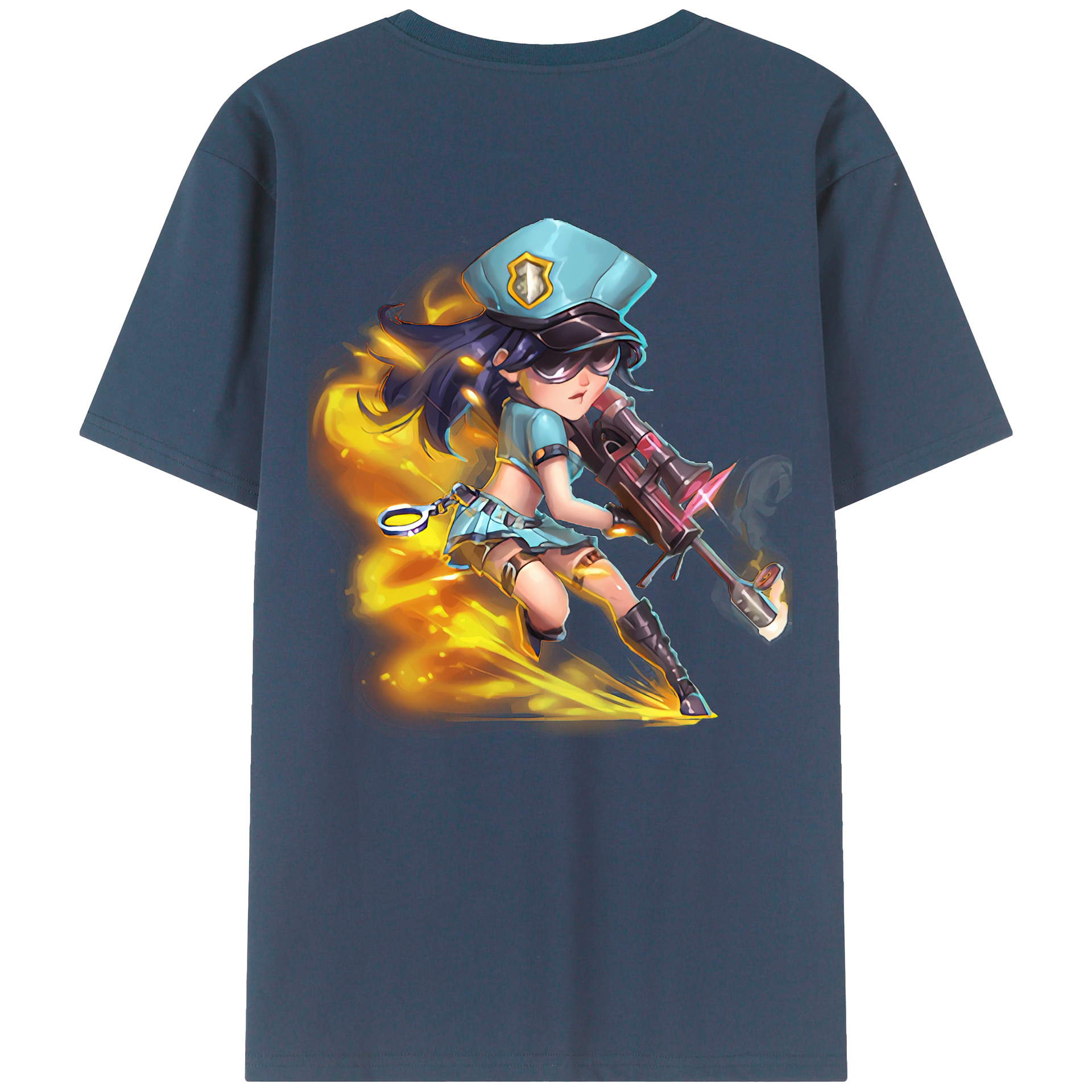 （画像用） リーグ・オブ・レジェンド League of Legends LOL 綿100％ メンズ半袖Tシャツ（バックプリント） 通気性