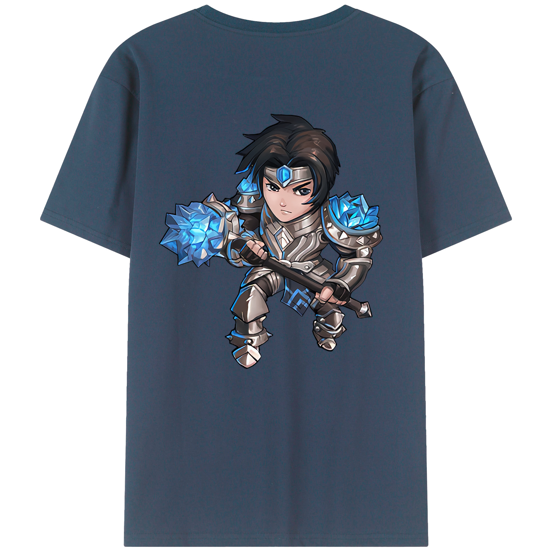 （画像用） リーグ・オブ・レジェンド League of Legends LOL 綿100％ メンズ半袖Tシャツ（バックプリント） 通気性