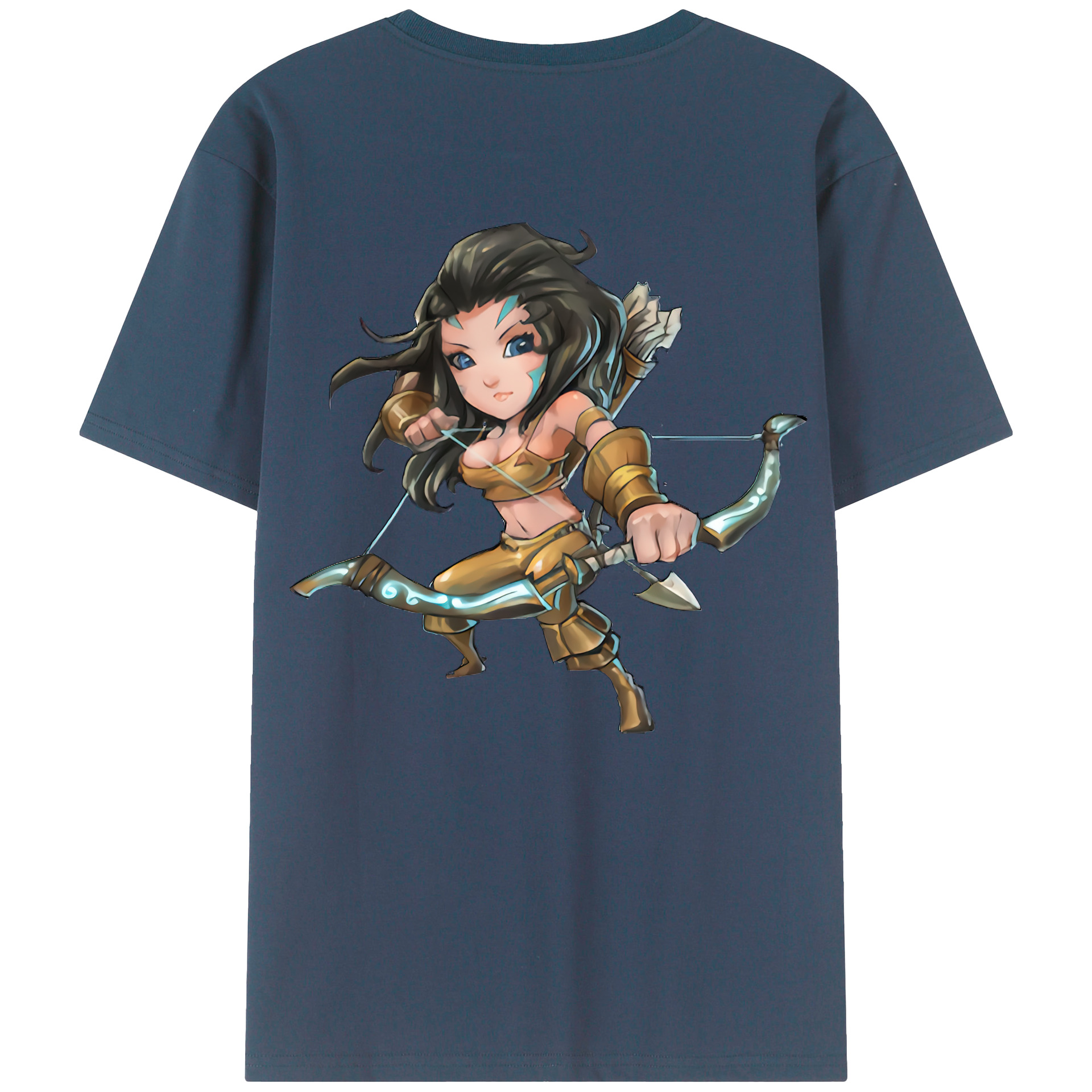 （画像用） リーグ・オブ・レジェンド League of Legends LOL 綿100％ メンズ半袖Tシャツ（バックプリント） 通気性
