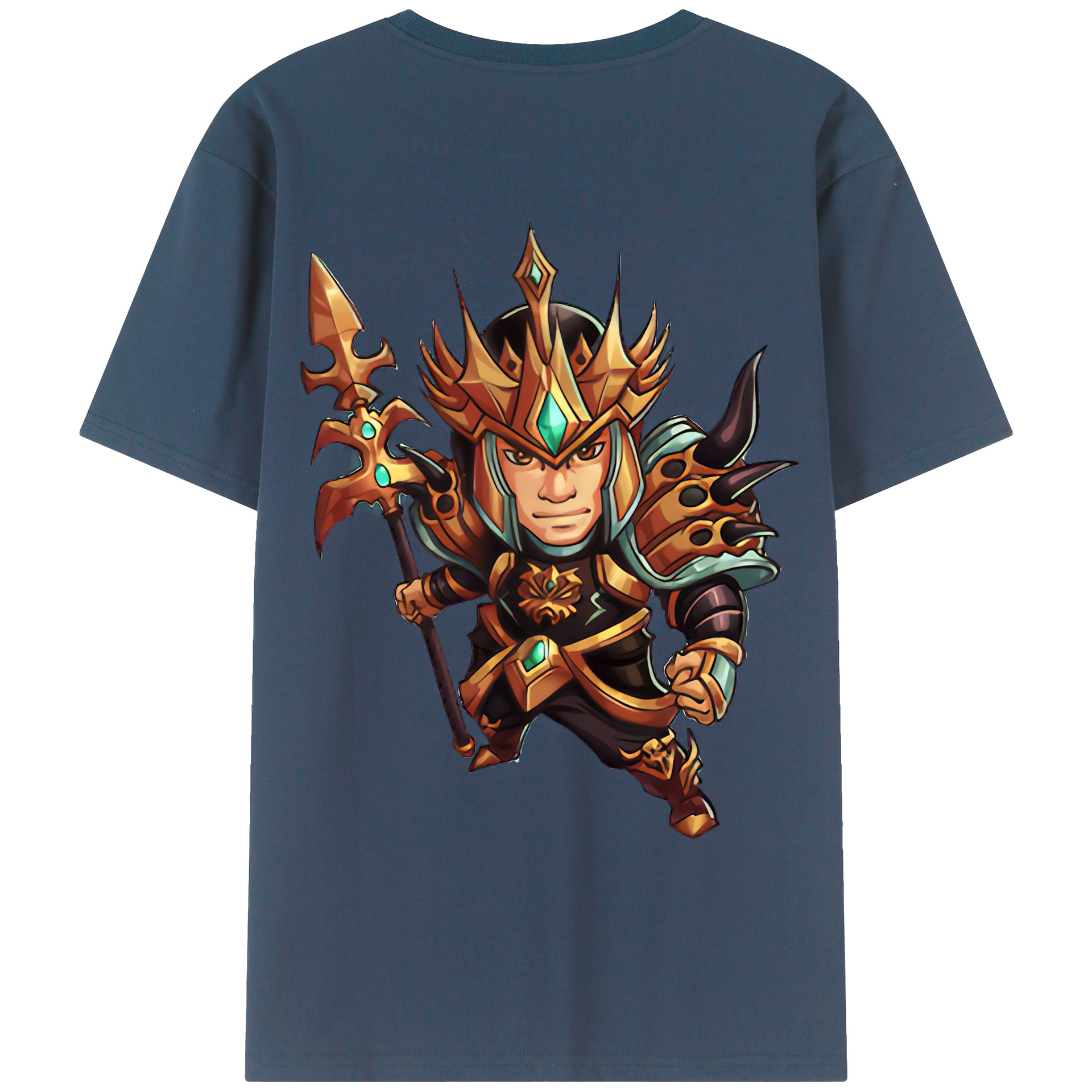 （画像用） リーグ・オブ・レジェンド League of Legends LOL 綿100％ メンズ半袖Tシャツ（バックプリント） 通気性