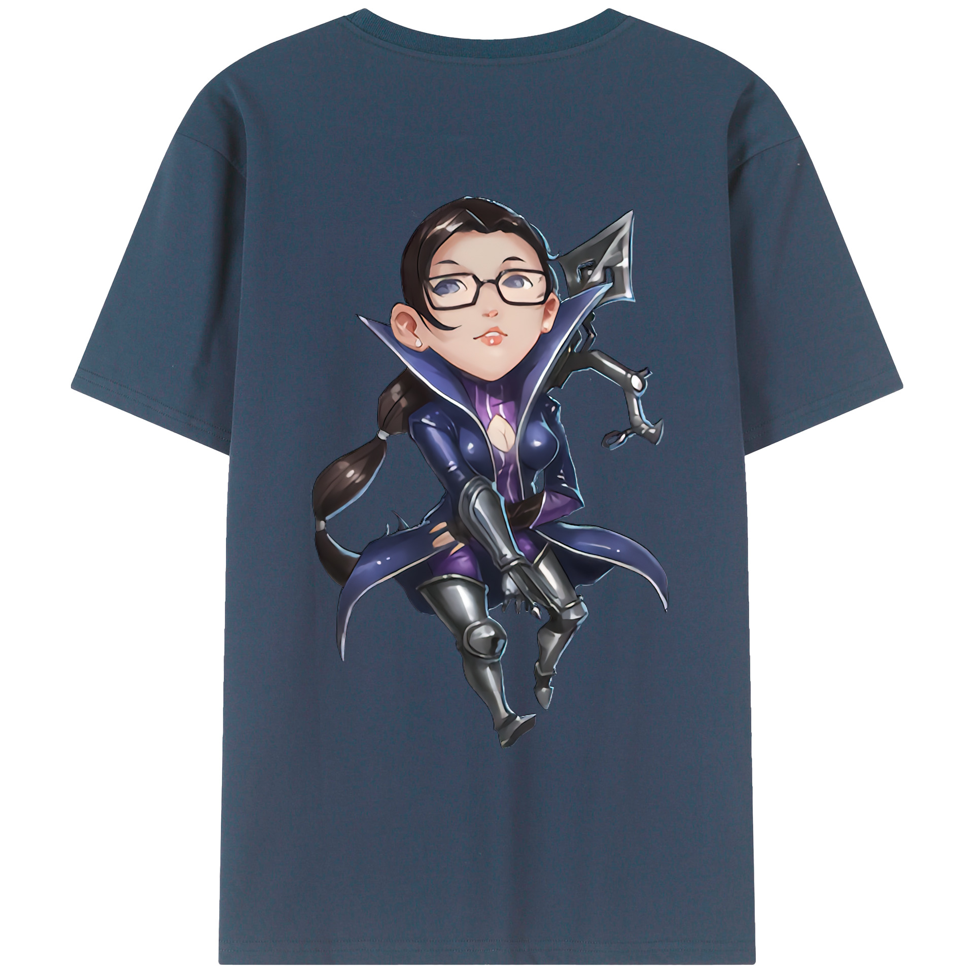 （画像用） リーグ・オブ・レジェンド League of Legends LOL 綿100％ メンズ半袖Tシャツ（バックプリント） 通気性
