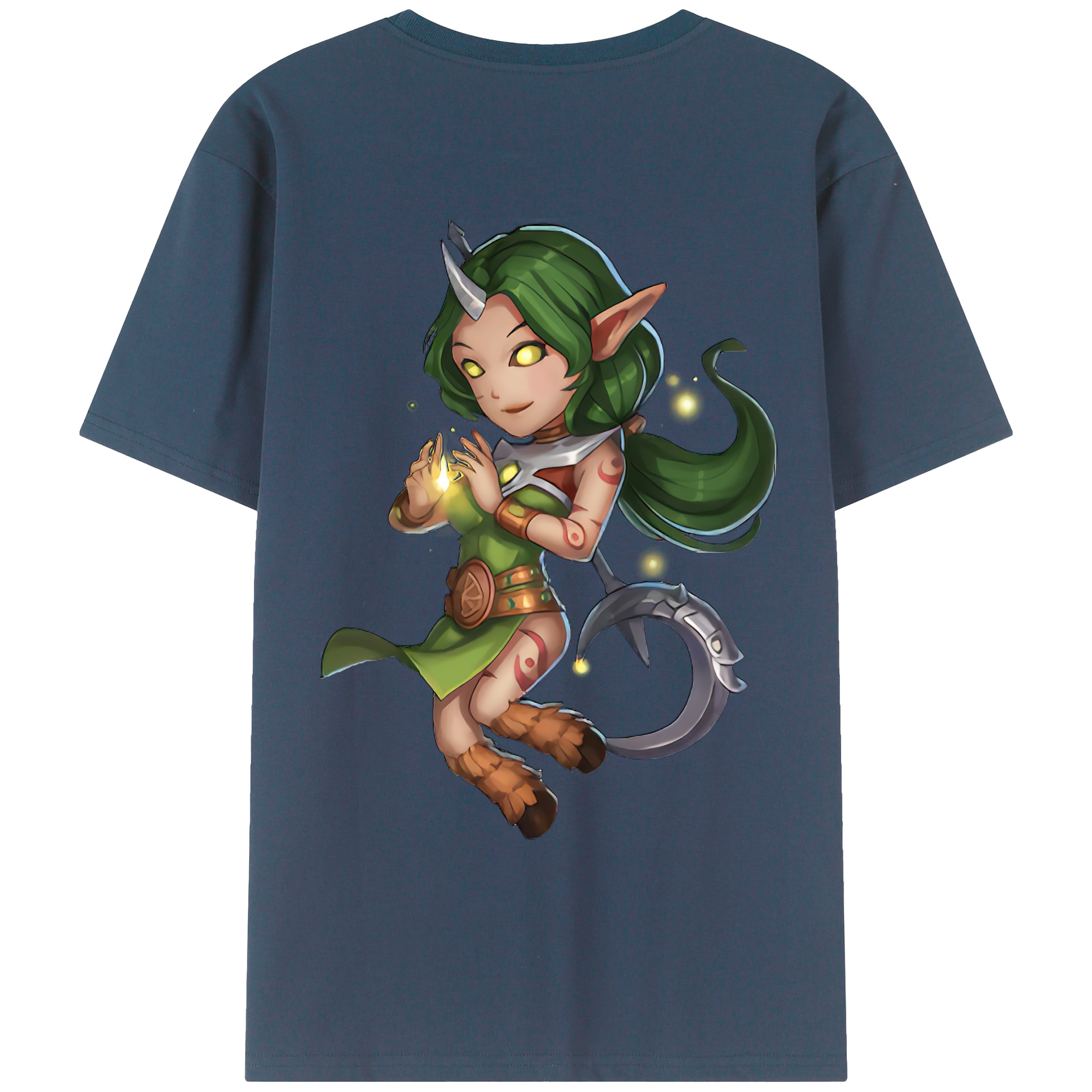 （画像用） リーグ・オブ・レジェンド League of Legends LOL 綿100％ メンズ半袖Tシャツ（バックプリント） 通気性