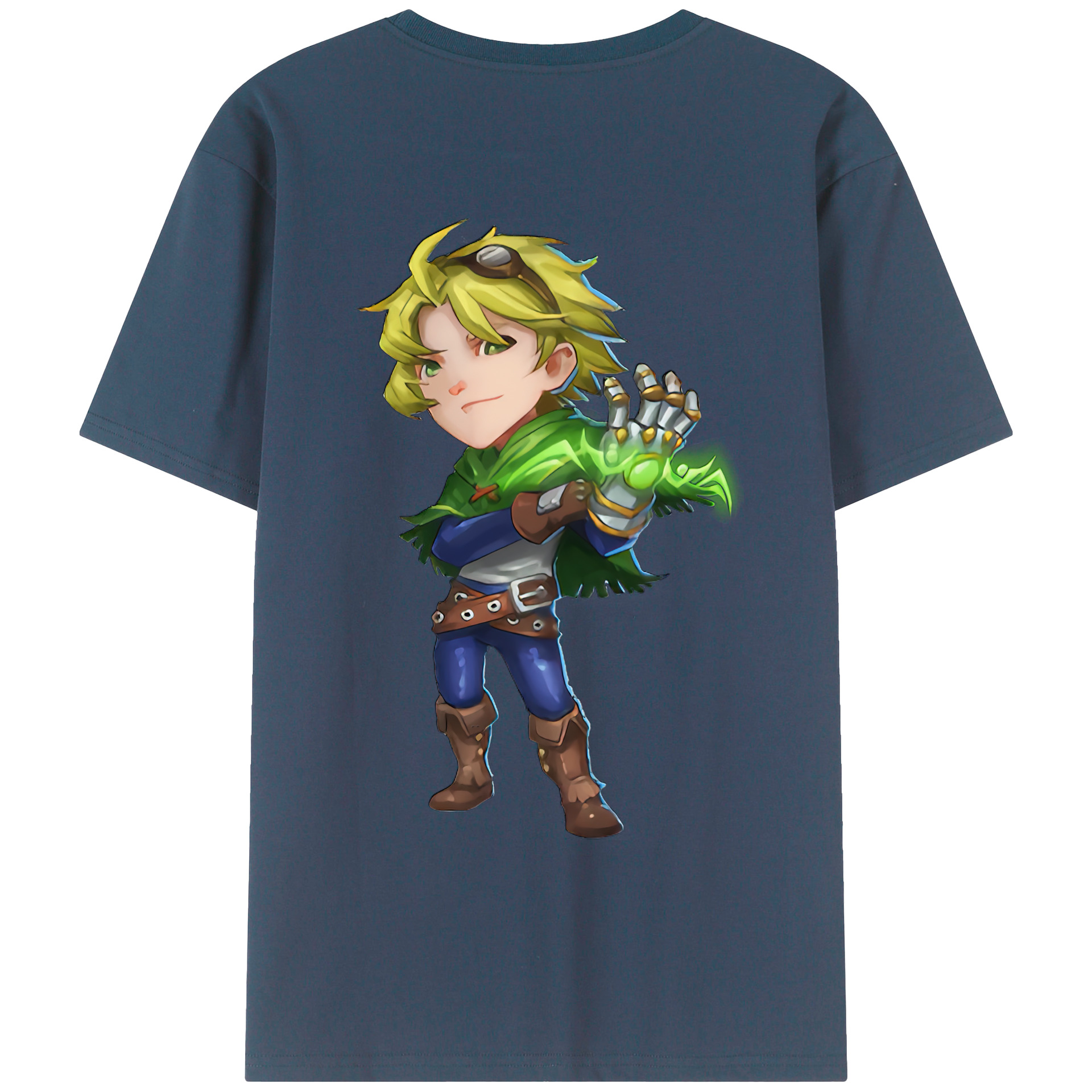 （画像用） リーグ・オブ・レジェンド League of Legends LOL 綿100％ メンズ半袖Tシャツ（バックプリント） 通気性