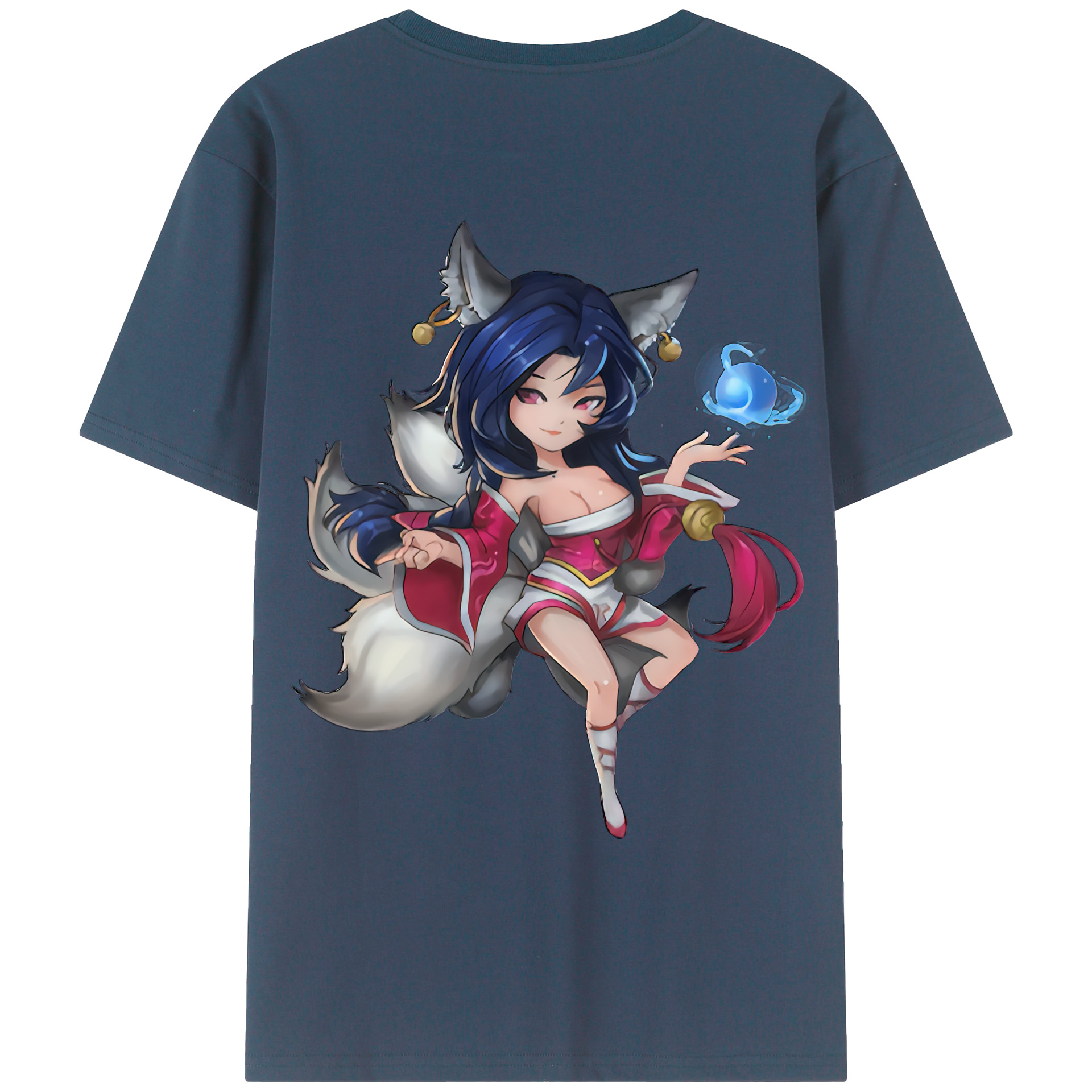 （画像用） リーグ・オブ・レジェンド League of Legends LOL 綿100％ メンズ半袖Tシャツ（バックプリント） 通気性