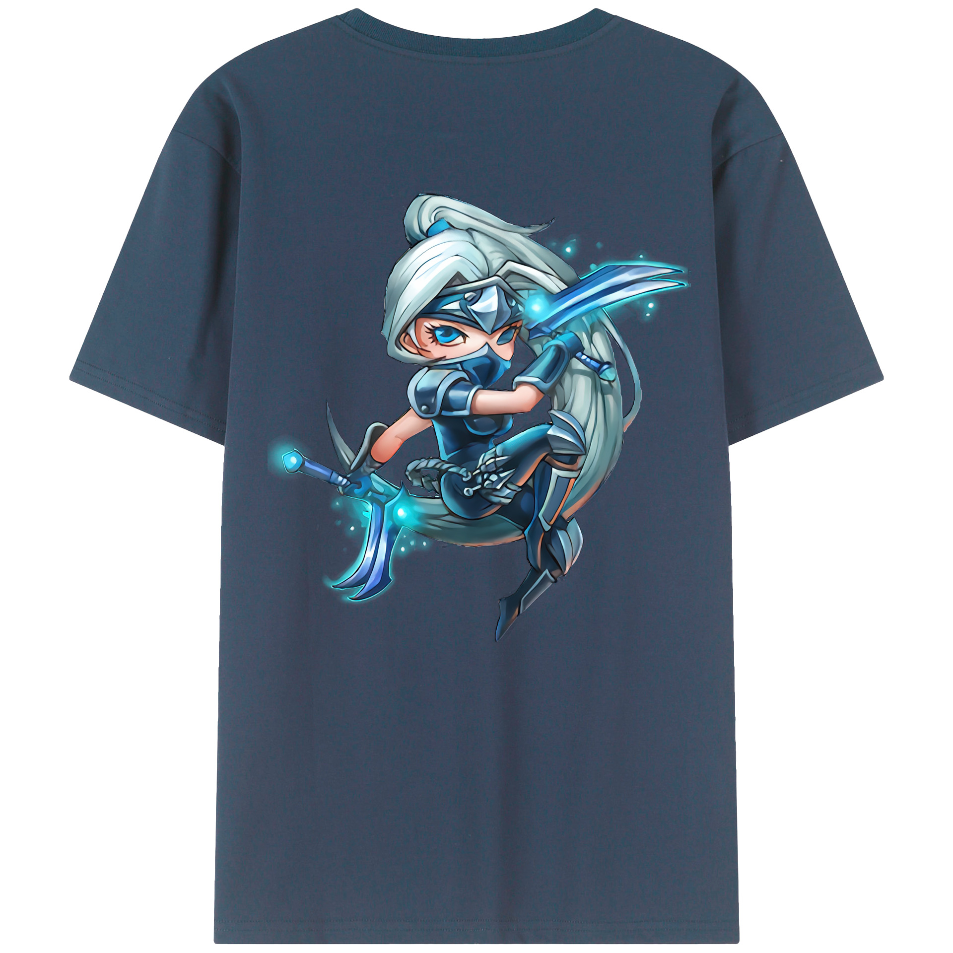 （画像用） リーグ・オブ・レジェンド League of Legends LOL 綿100％ メンズ半袖Tシャツ（バックプリント） 通気性