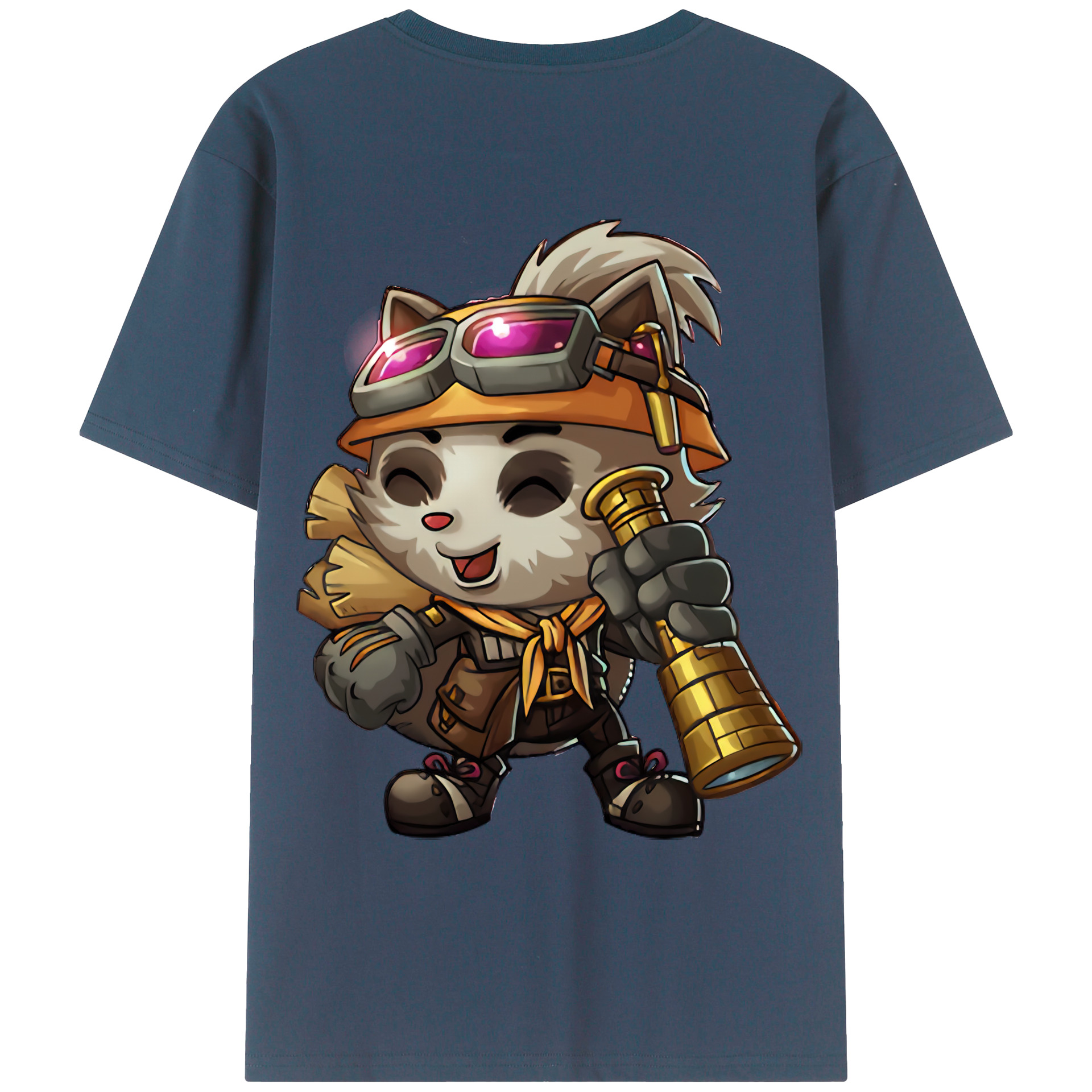 （画像用） リーグ・オブ・レジェンド League of Legends LOL 綿100％ メンズ半袖Tシャツ（バックプリント） 通気性